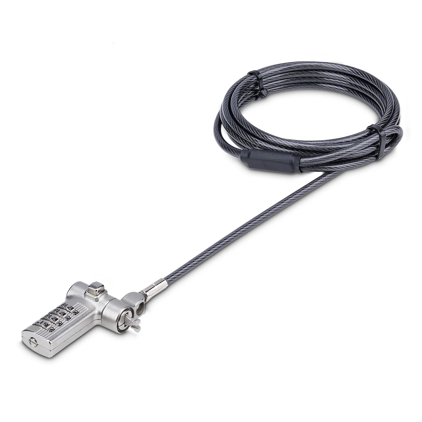 Câble Antivol pour Ordinateur Portable de 2m - Câble de Sécurité pour PC Portable, Compatible avec Noble Wedge®/Nano/K-Slot - Câble de Verrouillage avec Serrure à Combinaison sans Clé, Câble Anti-Vol
