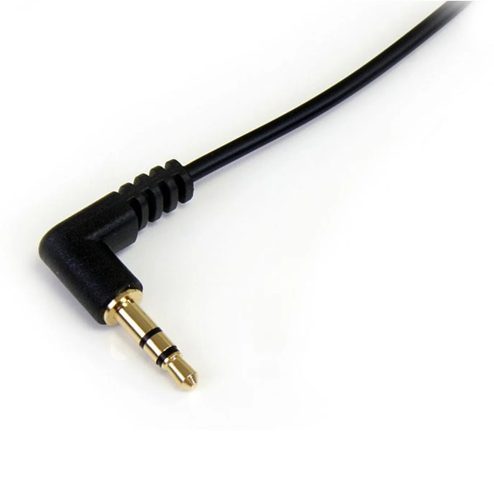 StarTech.com Câble audio stéréo Slim 3,5 mm à angle droit de 30 cm - M/M