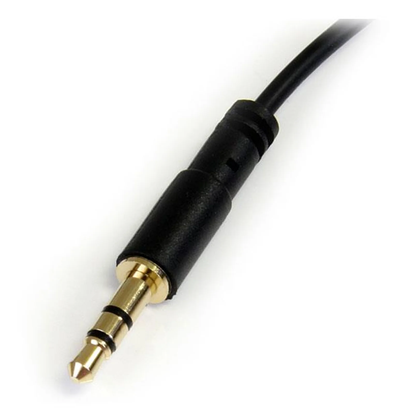 StarTech.com Câble audio stéréo Slim 3,5 mm à angle droit de 30 cm - M/M