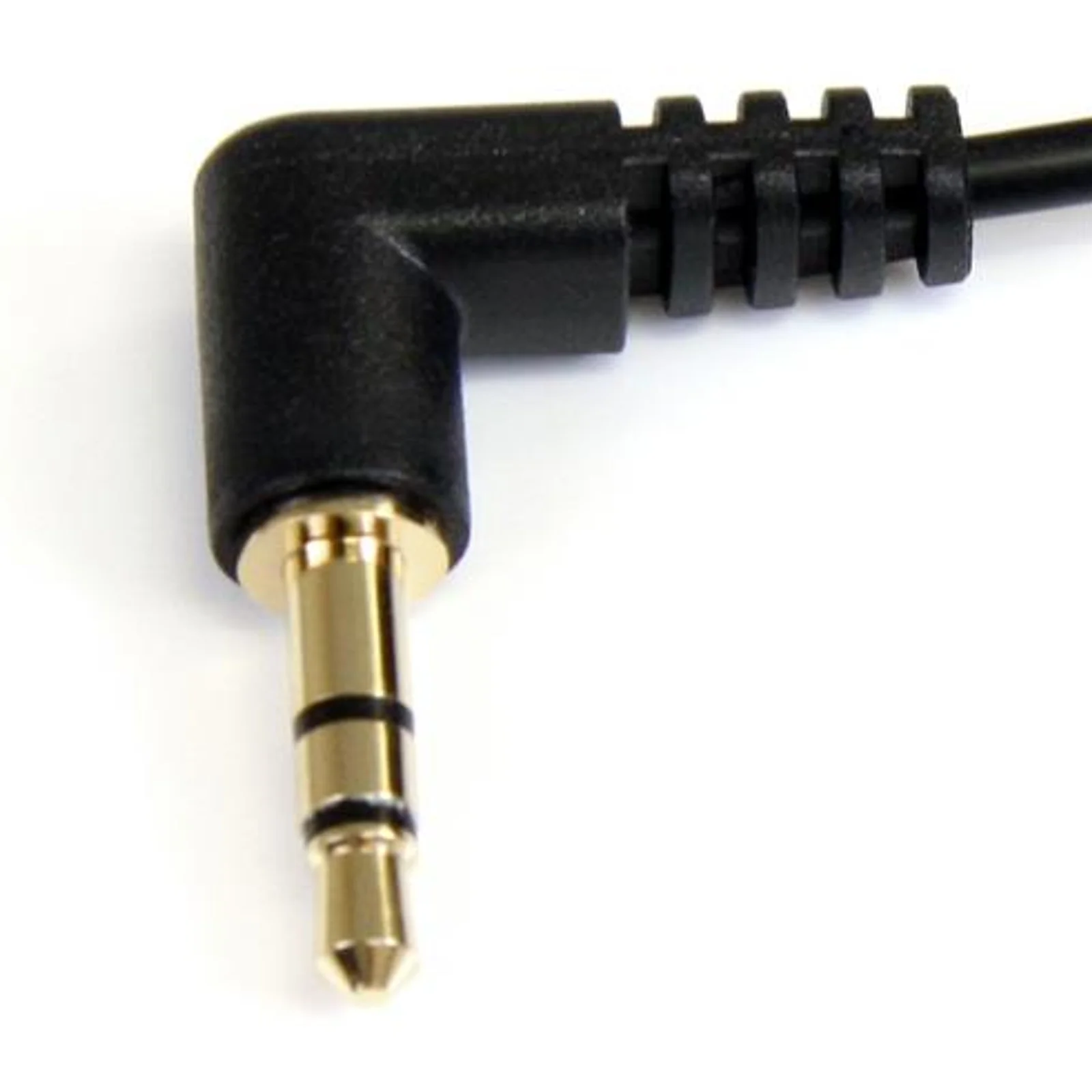StarTech.com Câble audio stéréo Slim 3,5 mm à angle droit de 90 cm - M/M