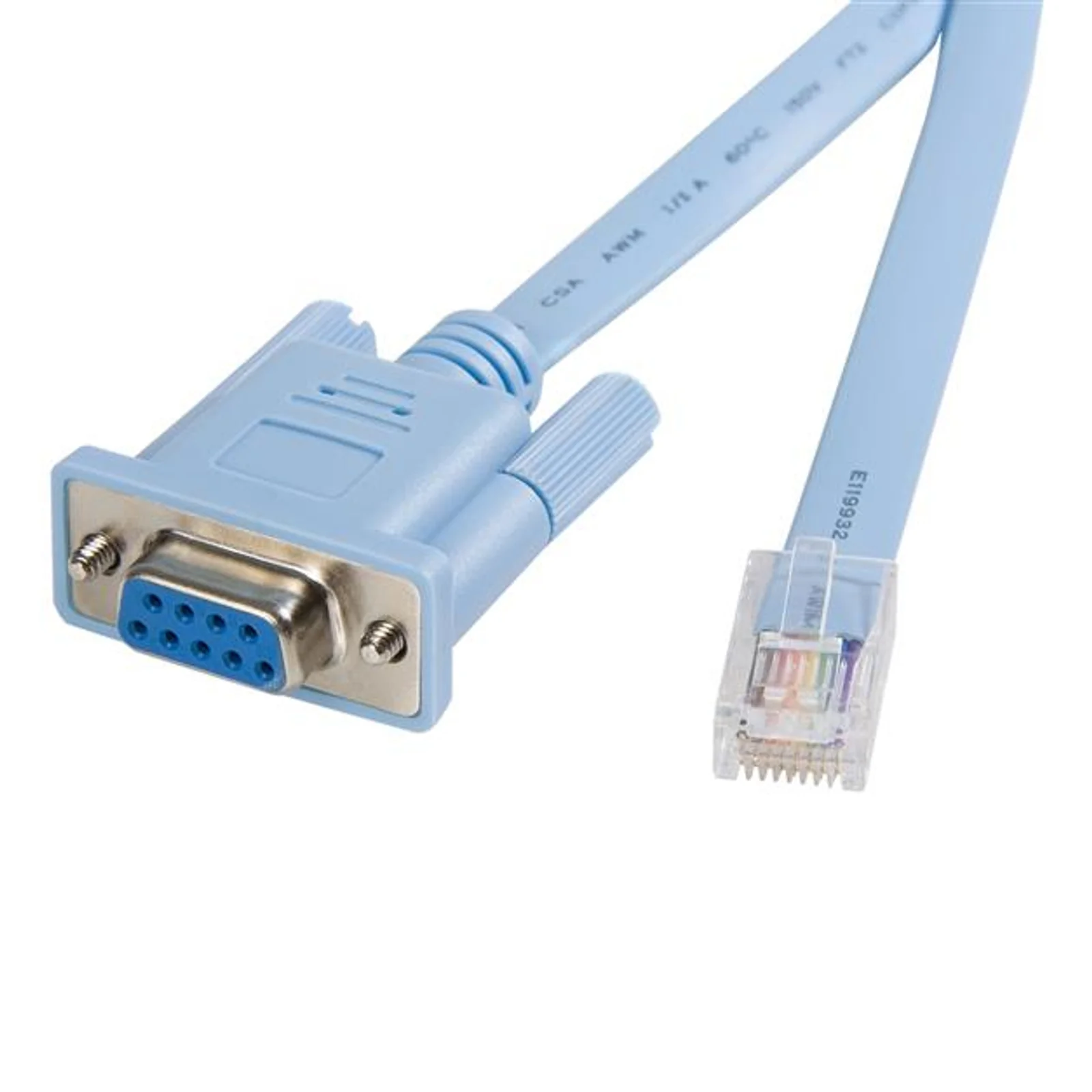 Câble console RJ45 vers DB9 de 1,8m pour routeur Cisco - M/F