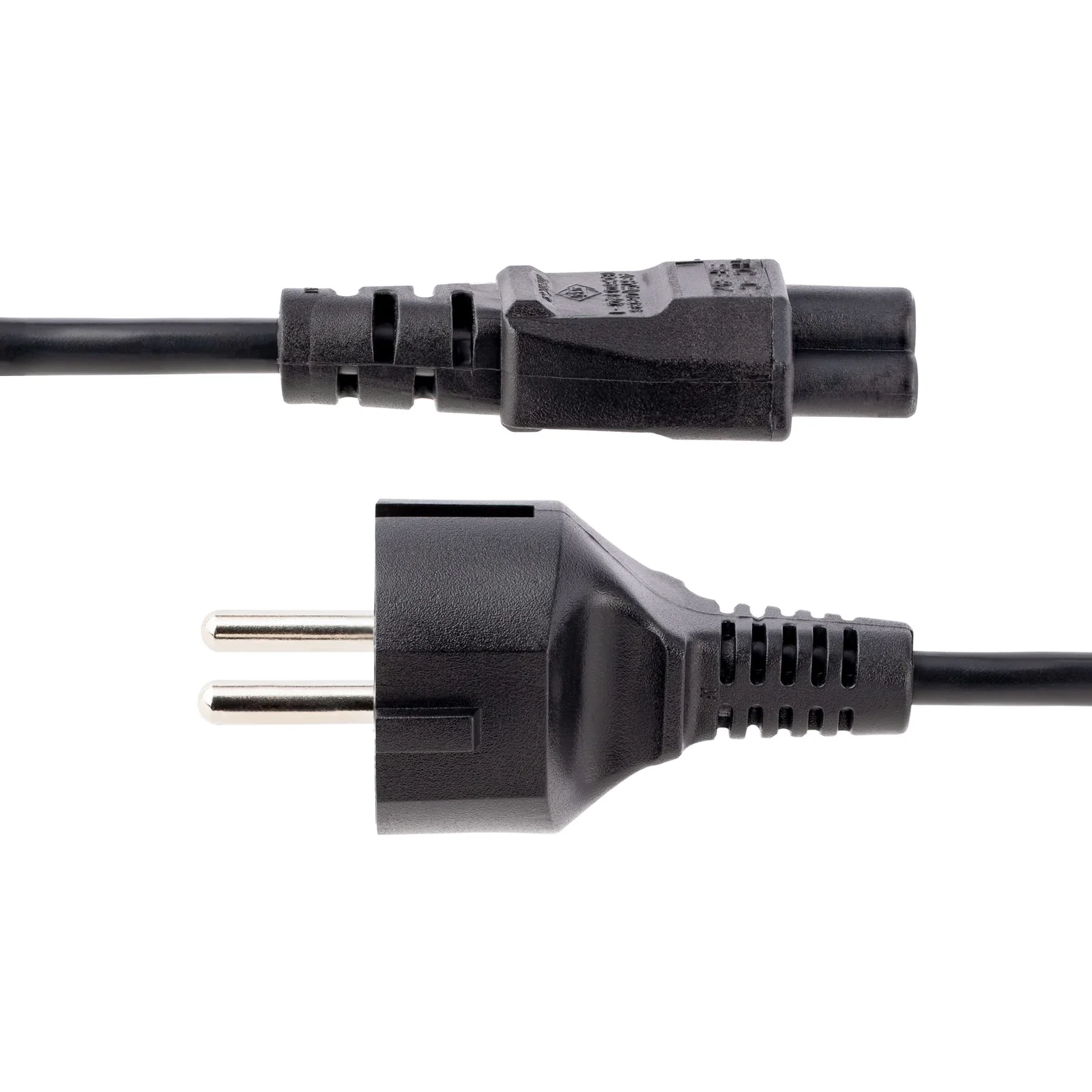 StarTech.com Câble d'Alimentation pour Ordinateur Portable de 3m - Prise EU vers Connecteur C5, 2,5A 250V - Cordon d'Alimentation Clover Leaf/Mickey Mouse - Cordon Alimentation PC Portable