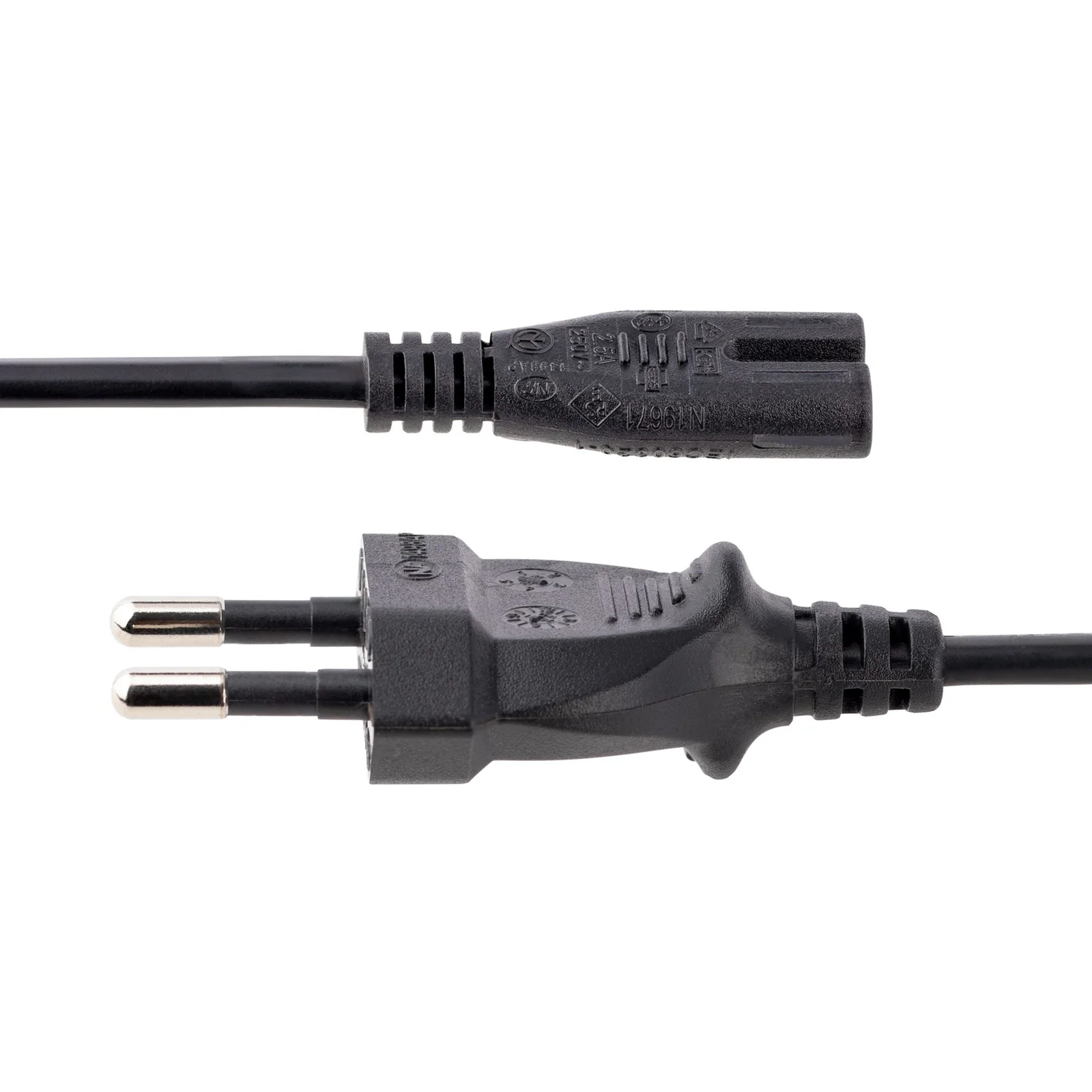 StarTech.com Câble d'Alimentation pour Ordinateur Portable de 3m - Prise EU vers Connecteur C7, 2,5A 250V, 18AWG - Câble d'Alimentation pour Imprimante - Cordon Alimentation PC Portable
