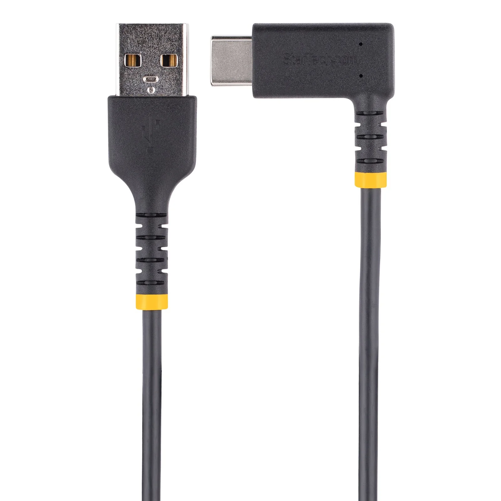 StarTech.com Câble de Charge Rapide USB-A vers USB-C de 15cm, Robuste, Spiralé, Charge et Synchronisation, 3A, USB 2.0, Gaine TPE et Fibre d'Aramide - Cordon de Charge USB