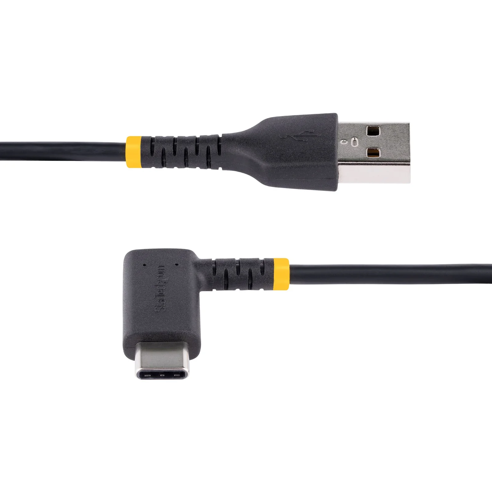 StarTech.com Câble de Charge Rapide USB-A vers USB-C de 15cm, Robuste, Spiralé, Charge et Synchronisation, 3A, USB 2.0, Gaine TPE et Fibre d'Aramide - Cordon de Charge USB