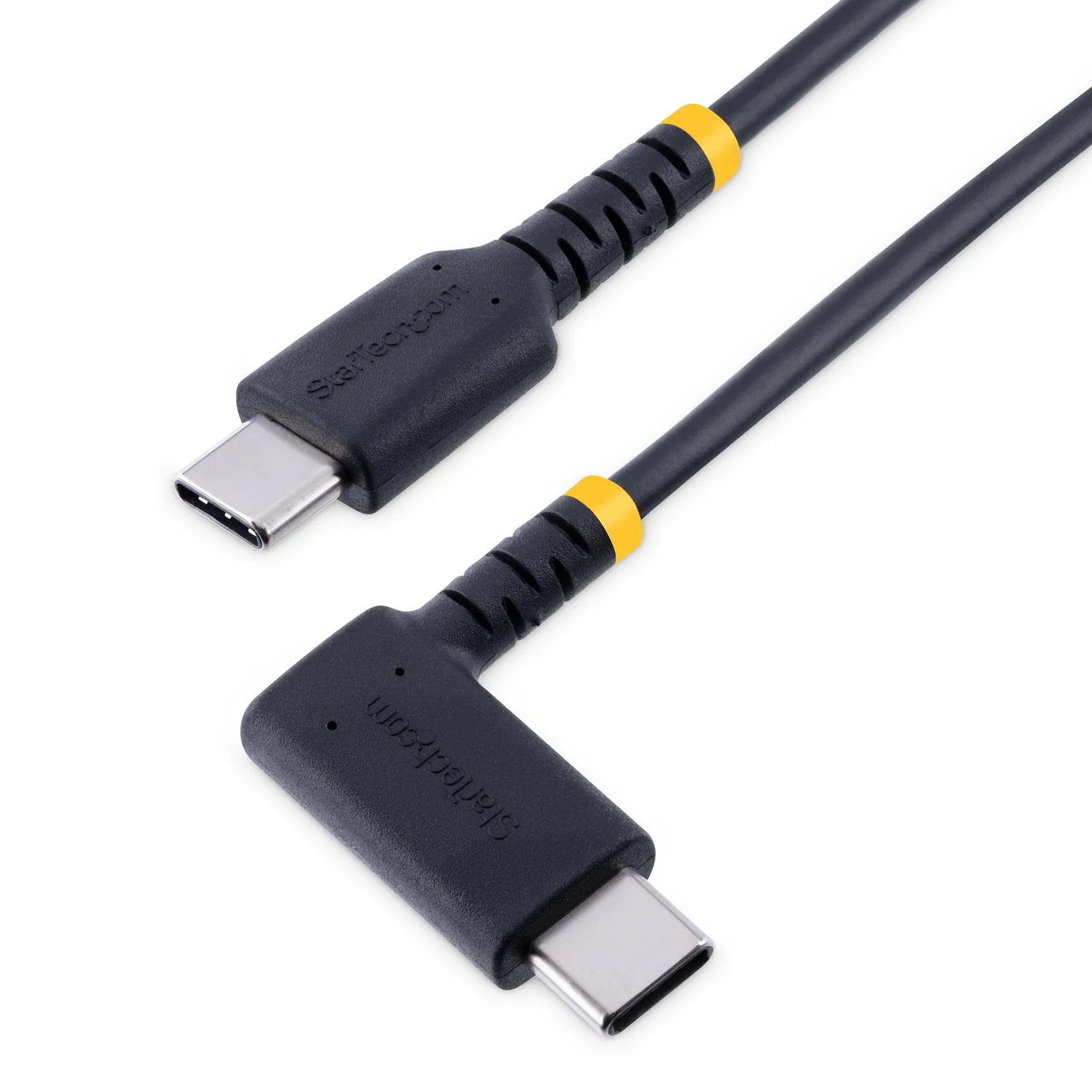 Câble de Charge Rapide USB-C de 15cm, Robuste, Spiralé, Charge et Synchronisation, 3A, USB 2.0, Gaine TPE et Fibre Aramide - Cordon de Charge USB C