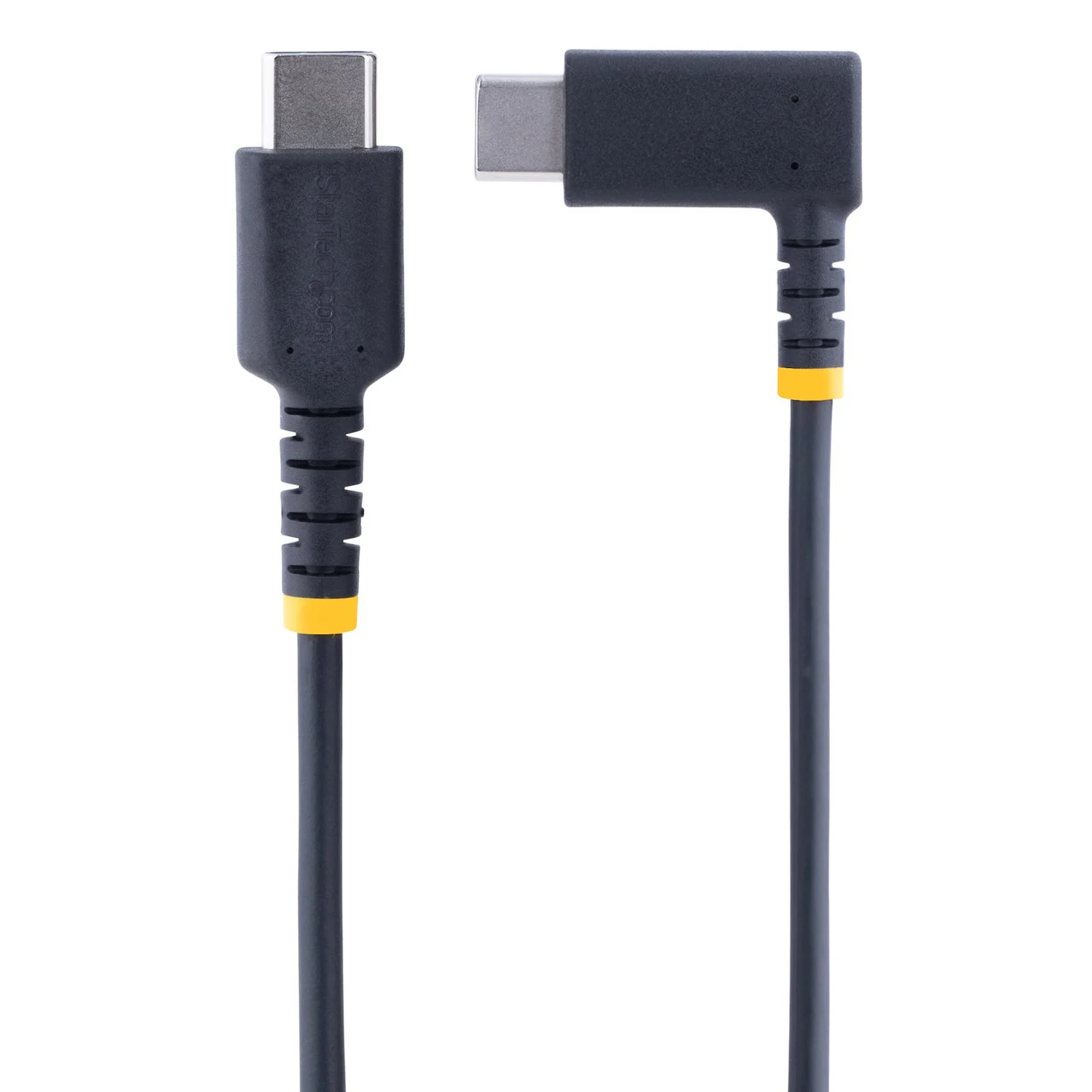 StarTech.com Câble de Charge Rapide USB-C de 15cm, Robuste, Spiralé, Charge et Synchronisation, 3A, USB 2.0, Gaine TPE et Fibre Aramide - Cordon de Charge USB C