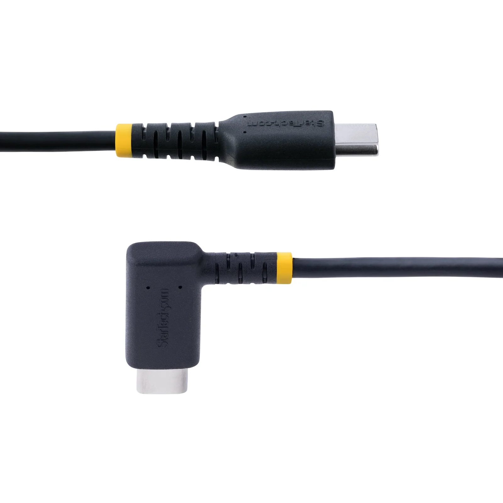 StarTech.com Câble de Charge Rapide USB-C de 15cm, Robuste, Spiralé, Charge et Synchronisation, 3A, USB 2.0, Gaine TPE et Fibre Aramide - Cordon de Charge USB C