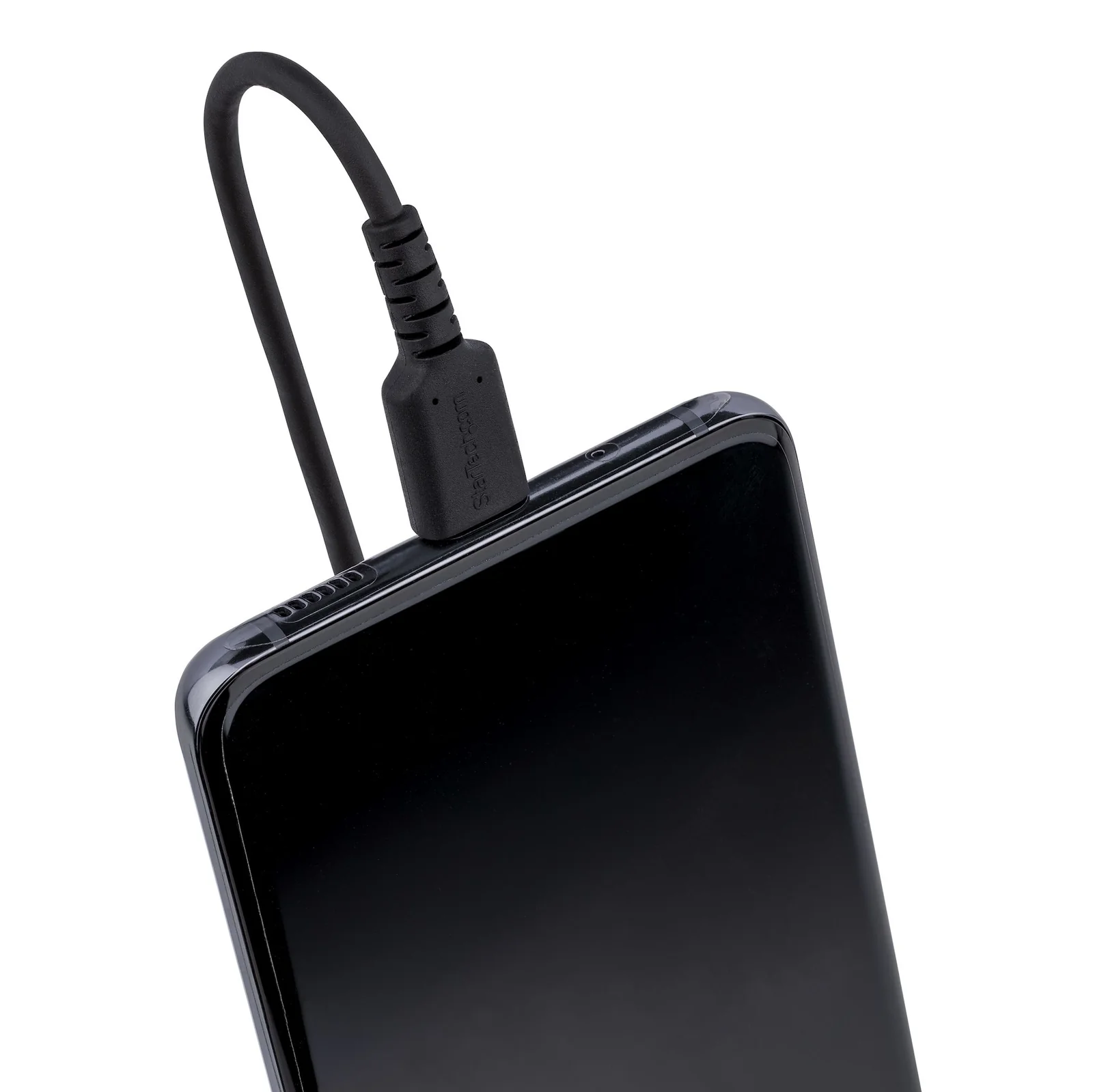StarTech.com Câble de Charge Rapide USB-C de 50cm, Robuste, Spiralé, Charge et Synchronisation, 3A, USB 2.0, Gaine TPE et Fibre Aramide - Cordon de Charge USB C