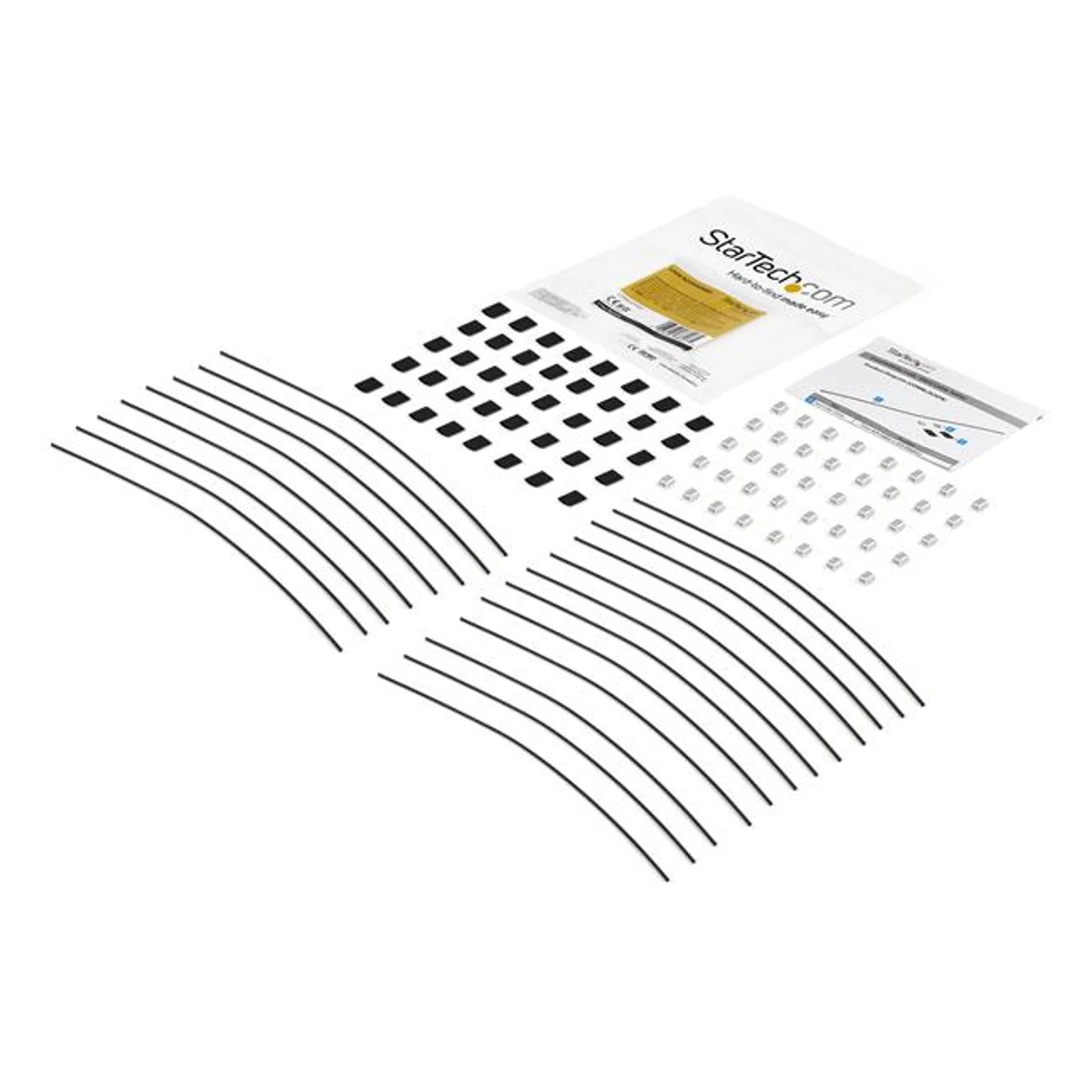 StarTech.com Câble de sécurité réglable pour adaptateurs et câbles - Pack de 20 - En acier