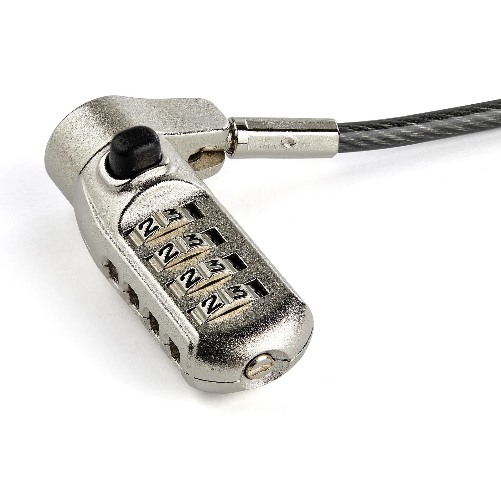 StarTech.com Câble de Verrouillage Universel à Combinaison de 2 m pour Ordinateur Portable - Combinaison à 4 Chiffres - Compatible avec K-Slot, Nano, Wedge Slot - Câble en Acier Antivol