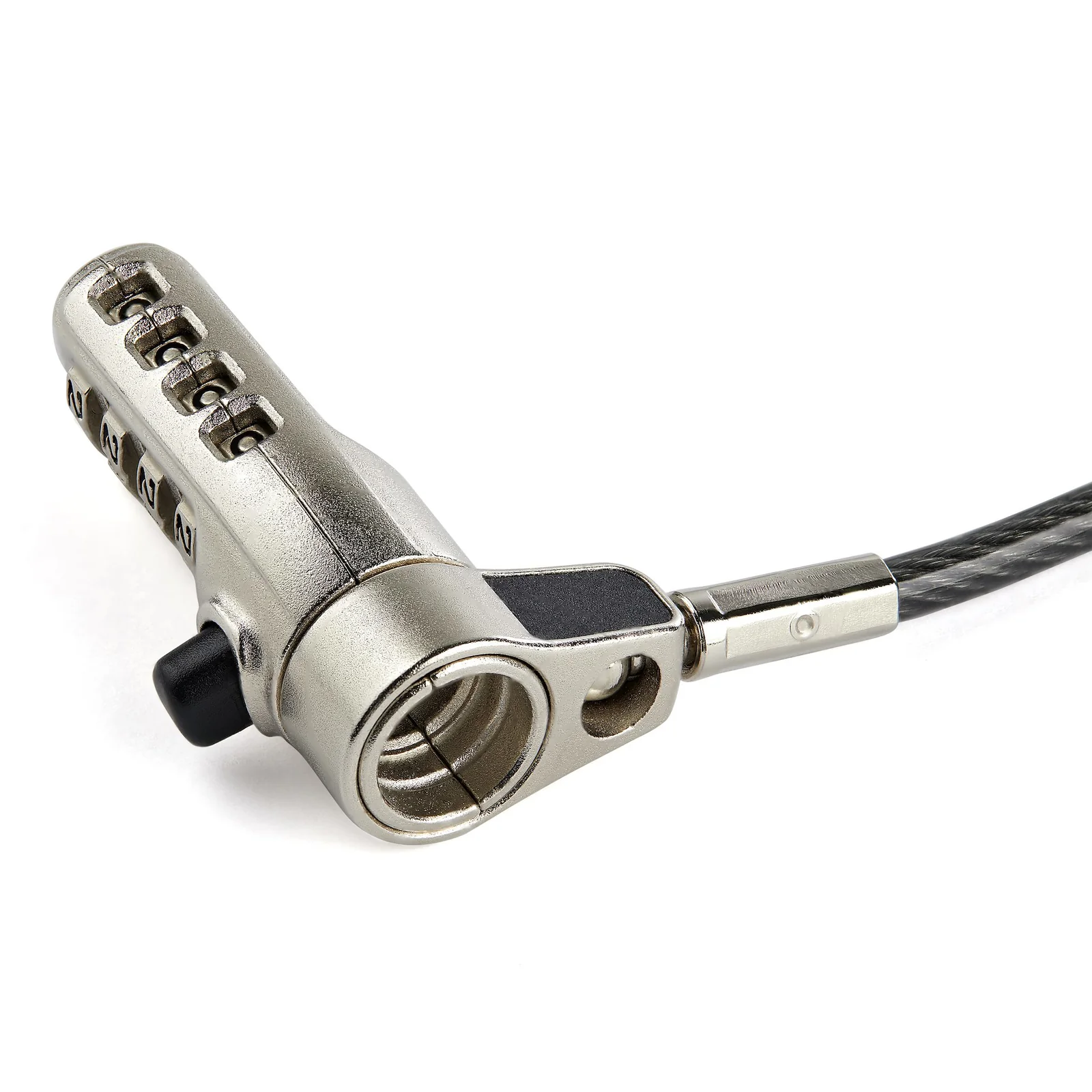 StarTech.com Câble de Verrouillage Universel à Combinaison de 2 m pour Ordinateur Portable - Combinaison à 4 Chiffres - Compatible avec K-Slot, Nano, Wedge Slot - Câble en Acier Antivol