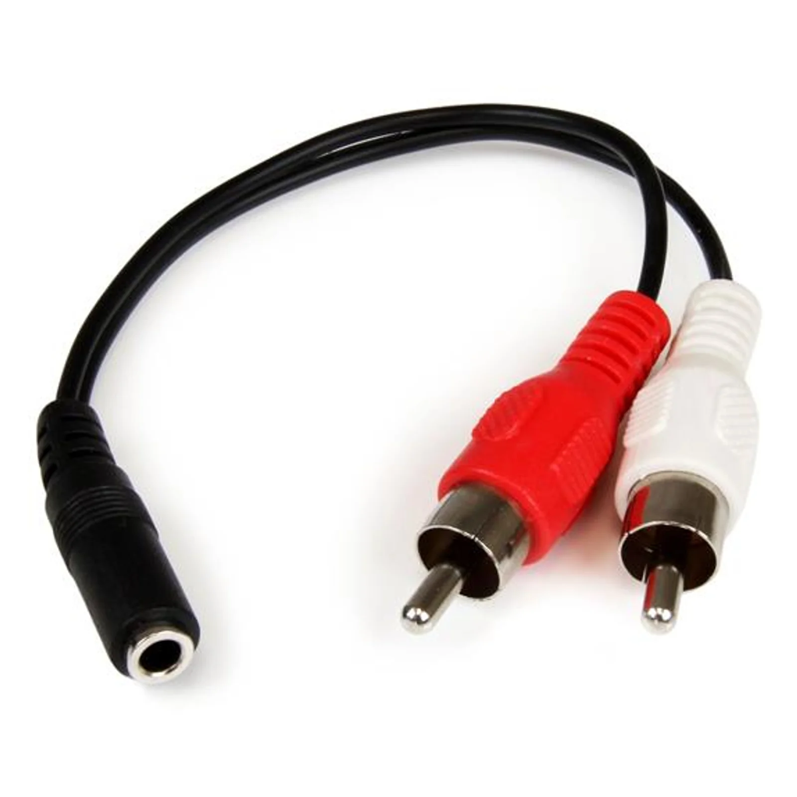 Câble adaptateur mini-jack 3,5mm femelle vers 2x RCA mâle, 15 cm