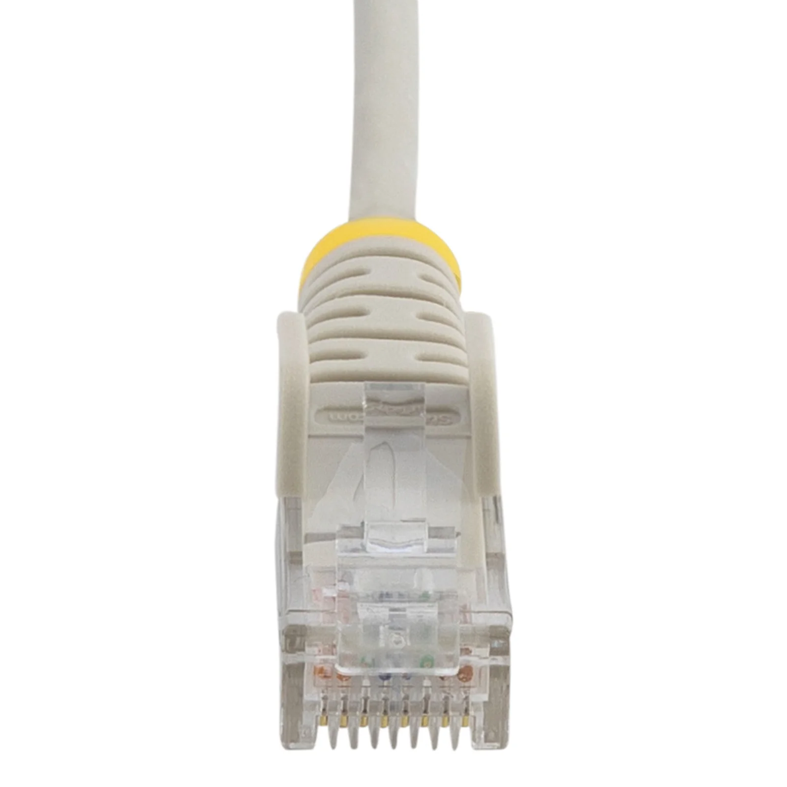StarTech.com Câble Ethernet CAT6 Gris Fin de 15m, Sans Accroc, 100W PoE, UTP, LSZH, Fil de Cuivre Pur 28AWG, Cordon Patch Réseau RJ45 avec Serre-Câble, Contrôlé Fluke