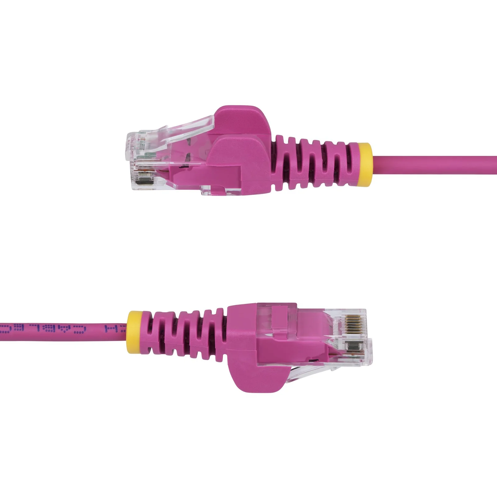 StarTech.com Câble Ethernet CAT6 Rose Fin de 15m, Sans Accroc, 100W PoE, UTP, LSZH, Fil de Cuivre Pur 28AWG, Cordon Patch Réseau RJ45 avec Serre-Câble, Contrôlé Fluke