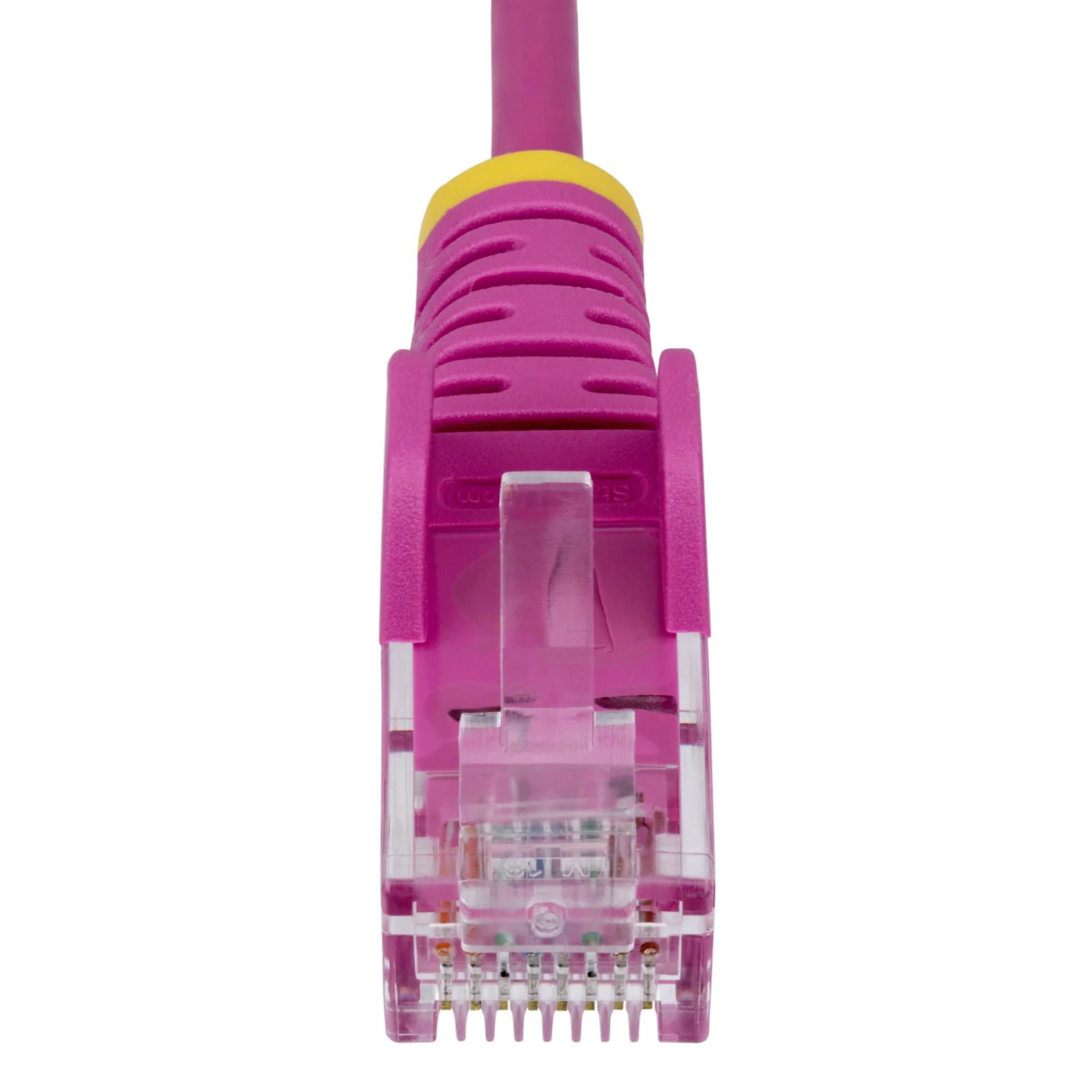 StarTech.com Câble Ethernet CAT6 Rose Fin de 15m, Sans Accroc, 100W PoE, UTP, LSZH, Fil de Cuivre Pur 28AWG, Cordon Patch Réseau RJ45 avec Serre-Câble, Contrôlé Fluke