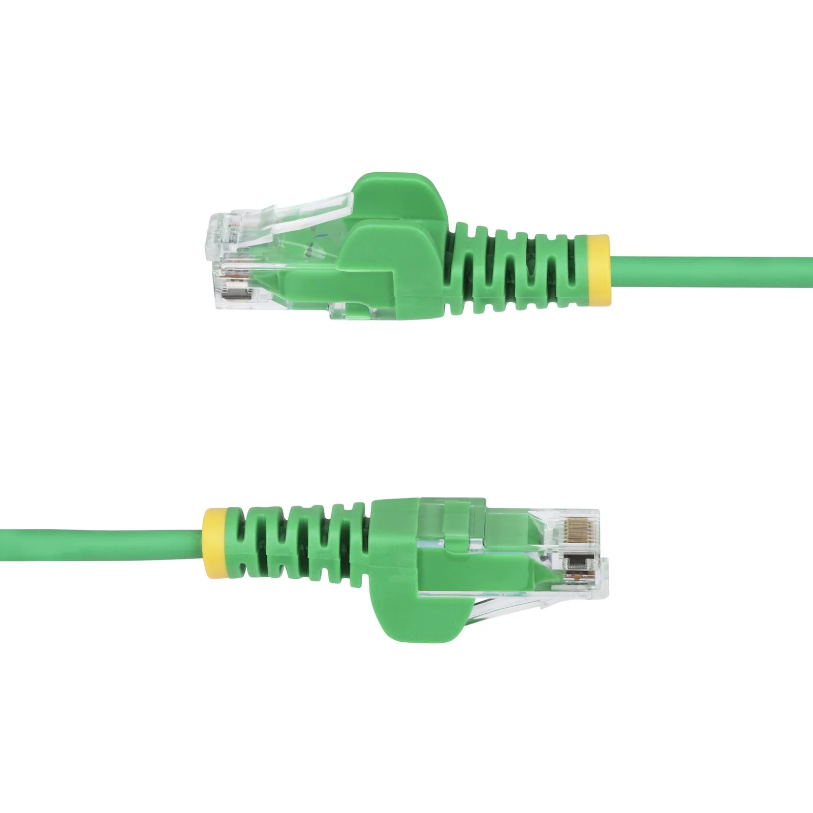 StarTech.com Câble Ethernet CAT6 Vert Fin de 15m, Sans Accroc, 100W PoE, UTP, LSZH, Fil de Cuivre Pur 28AWG, Cordon Patch Réseau RJ45 avec Serre-Câble, Contrôlé Fluke