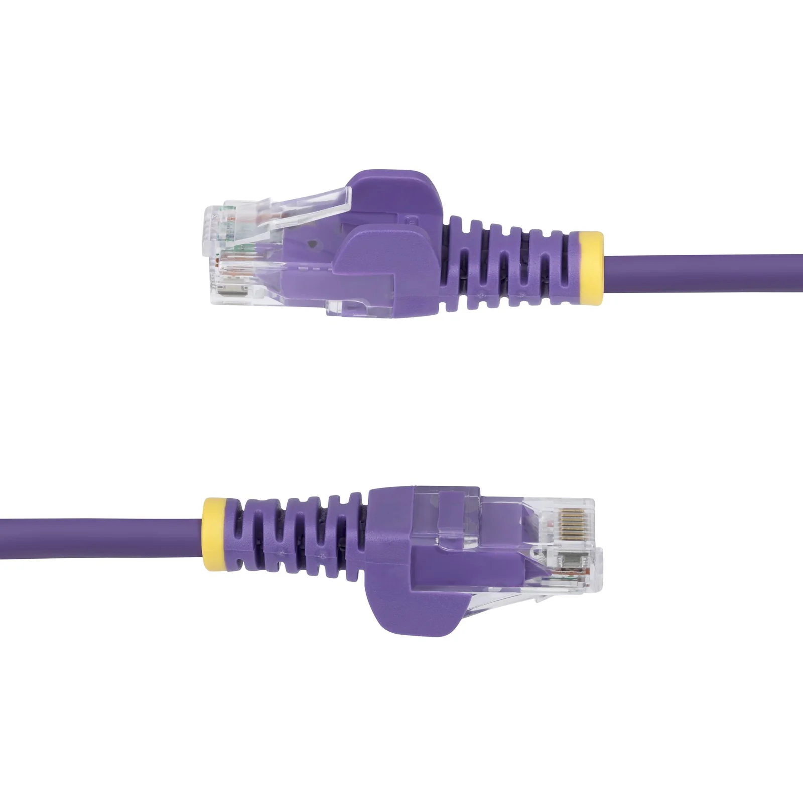 StarTech.com Câble Ethernet CAT6 Violet Fin de 15m, Sans Accroc, 100W PoE, UTP, LSZH, Fil de Cuivre Pur 28AWG, Cordon Patch Réseau RJ45 avec Serre-Câble, Contrôlé Fluke