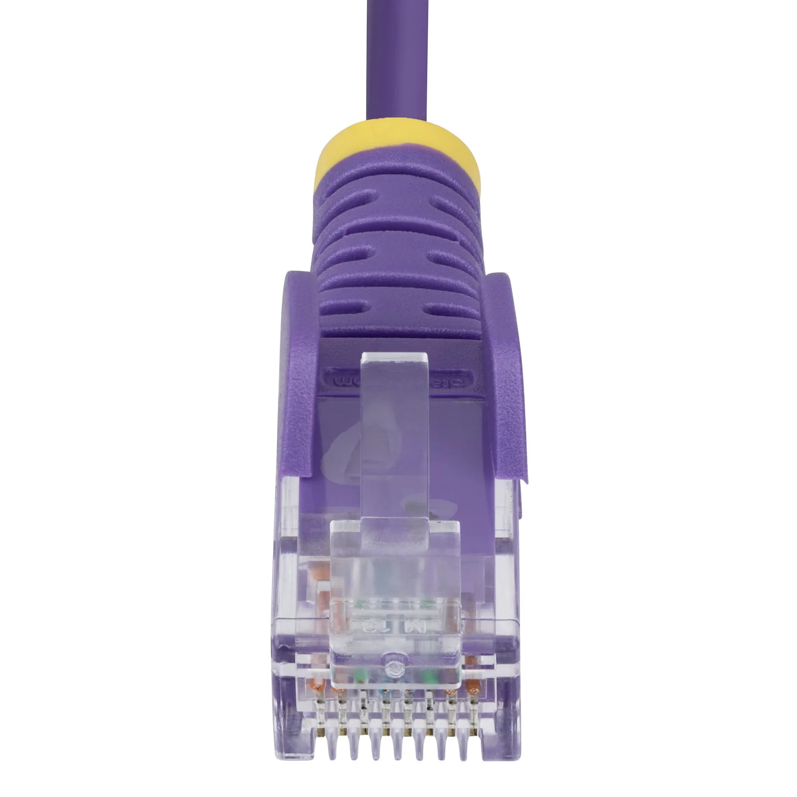 StarTech.com Câble Ethernet CAT6 Violet Fin de 15m, Sans Accroc, 100W PoE, UTP, LSZH, Fil de Cuivre Pur 28AWG, Cordon Patch Réseau RJ45 avec Serre-Câble, Contrôlé Fluke