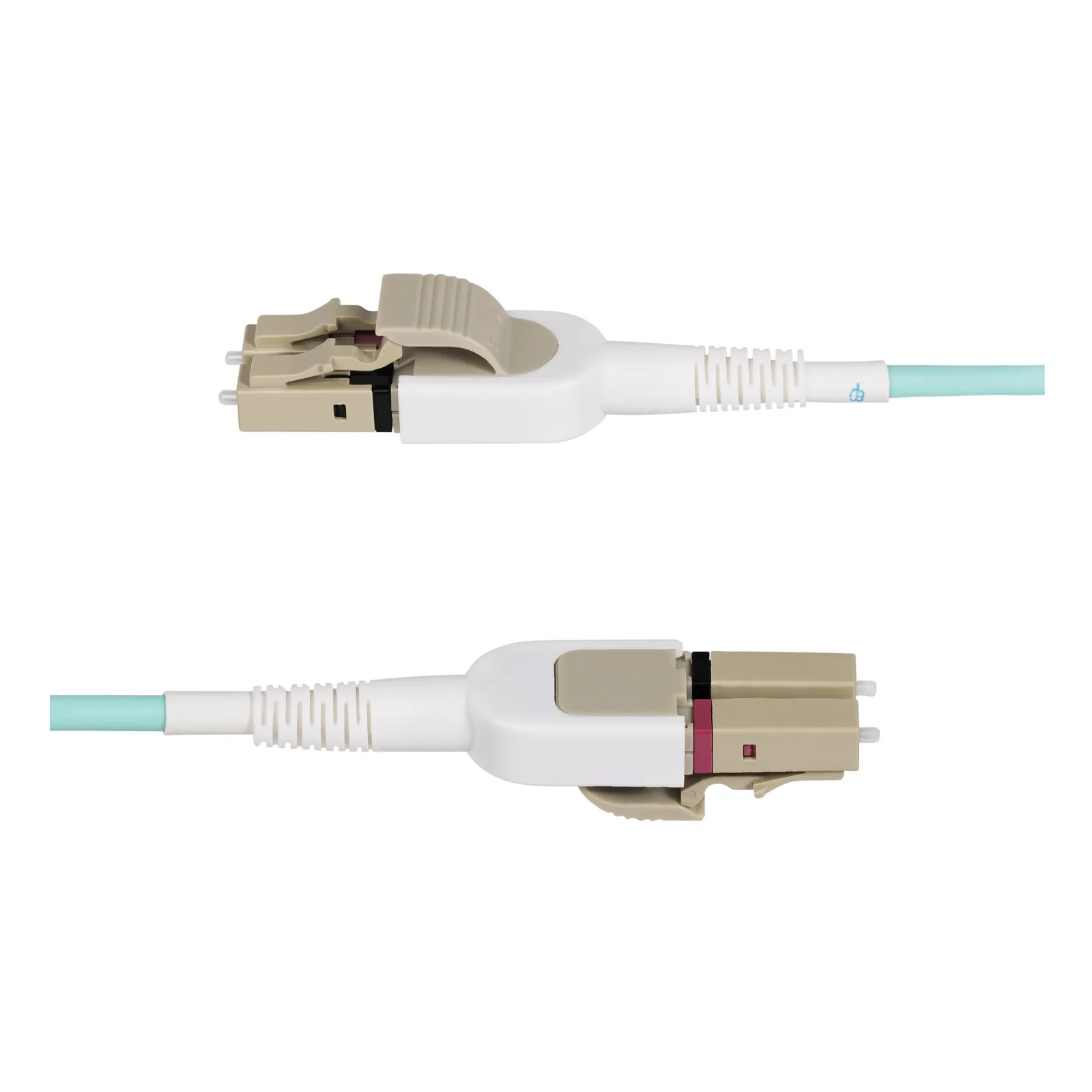 StarTech.com Câble Fibre Optique Commutable OM4 LC à LC (UPC) de 5m, Multimode 50/125µm, Câble Fibre Optique de 5m Multimode, Réseaux 100G, Faible Perte d'Insertion, LSZH, Commutation de Polarité Sans Outil