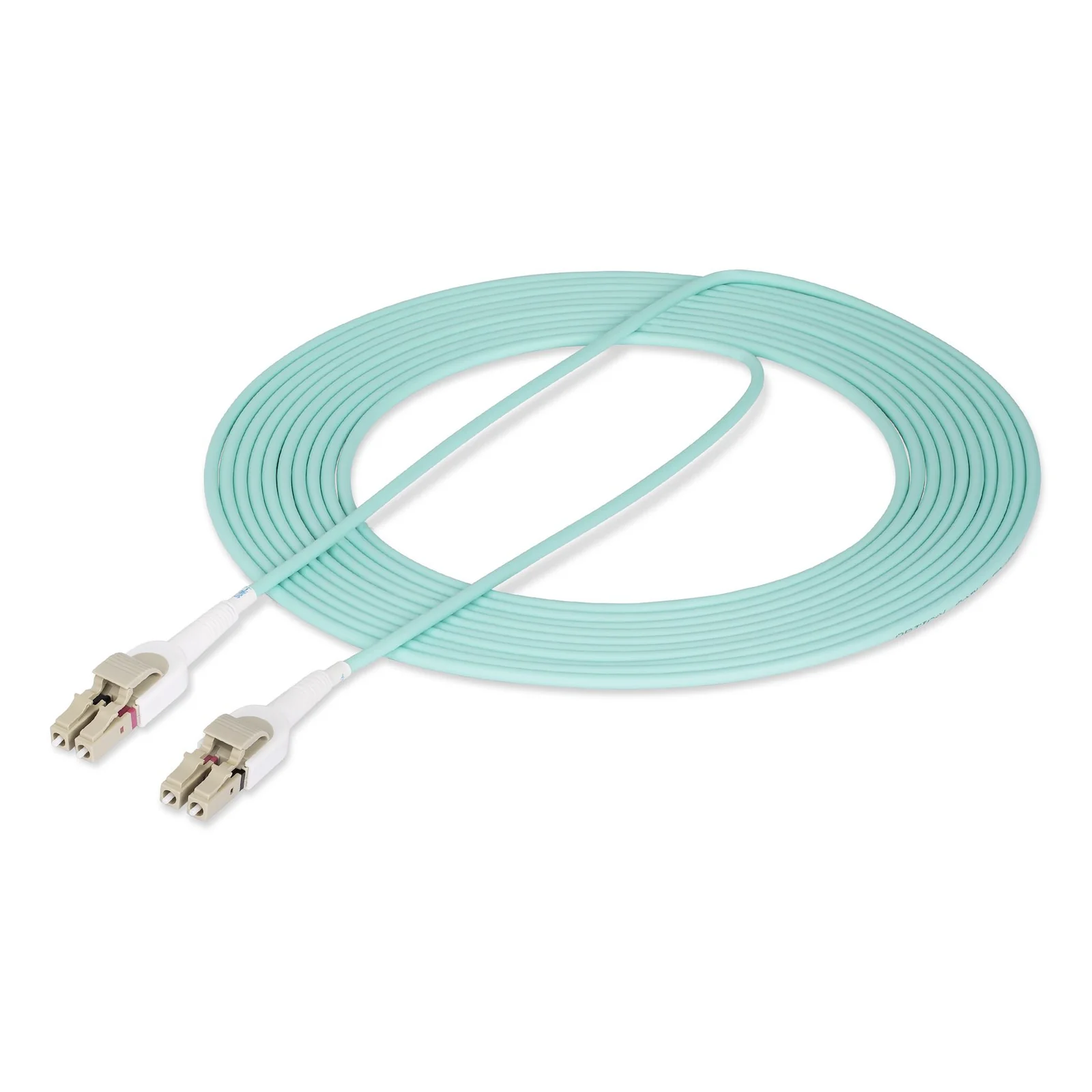 StarTech.com Câble Fibre Optique Commutable OM4 LC à LC (UPC) de 5m, Multimode 50/125µm, Câble Fibre Optique de 5m Multimode, Réseaux 100G, Faible Perte d'Insertion, LSZH, Commutation de Polarité Sans Outil