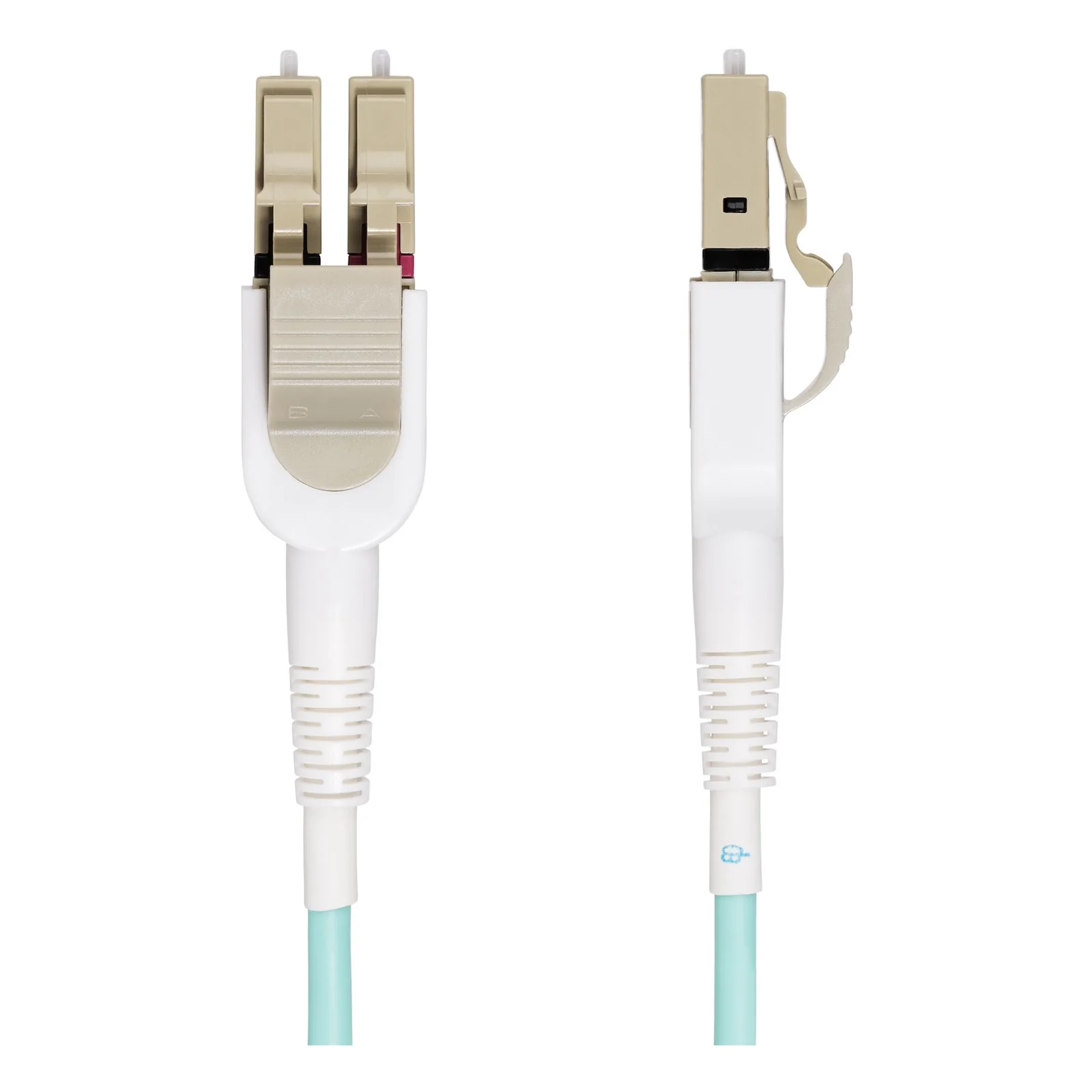 StarTech.com Câble Fibre Optique Commutable OM4 LC à LC (UPC) de 5m, Multimode 50/125µm, Câble Fibre Optique de 5m Multimode, Réseaux 100G, Faible Perte d'Insertion, LSZH, Commutation de Polarité Sans Outil