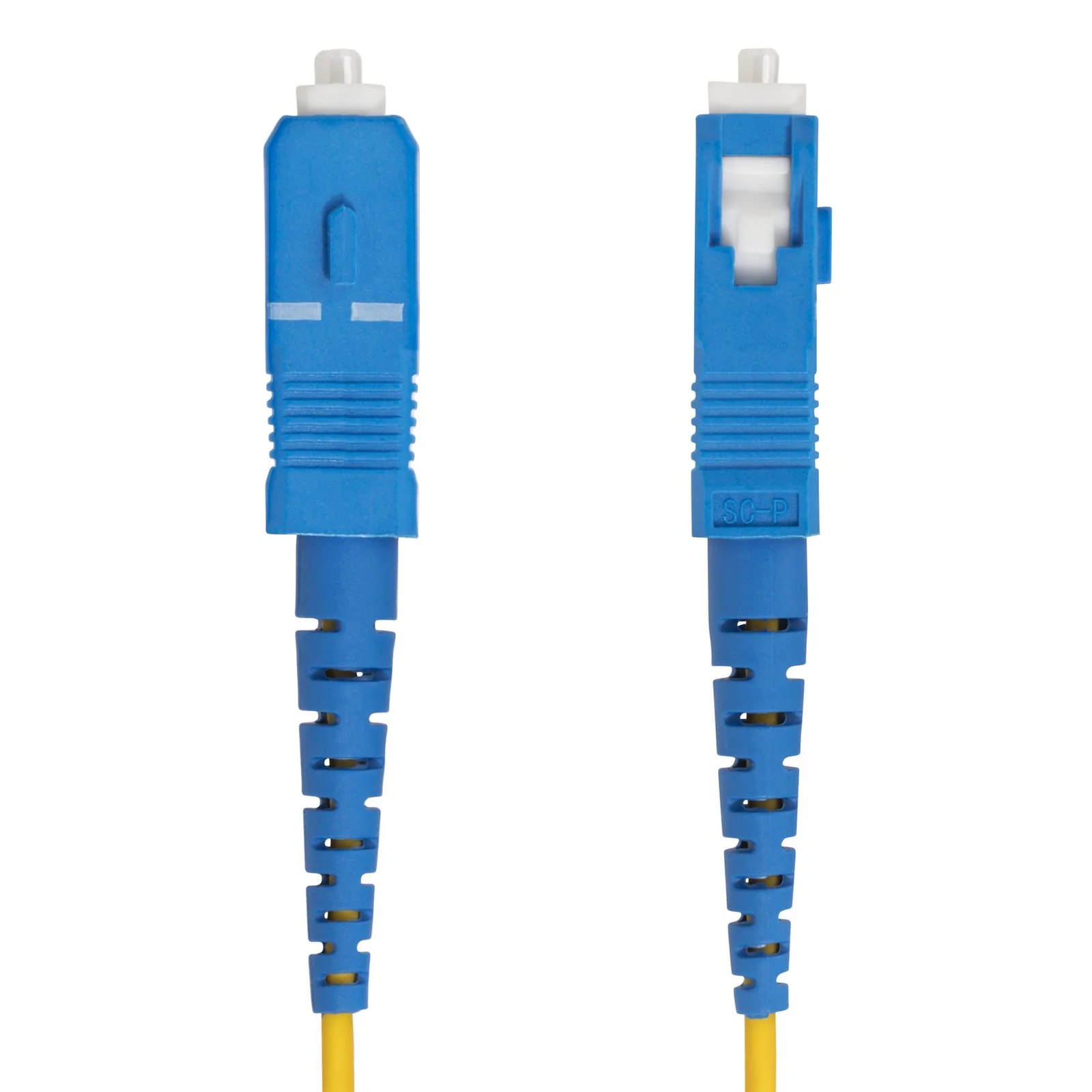 StarTech.com Câble Fibre Optique de 15m Simplex Monomode LC à SC (UPC) OS2, 9/125µm, 40G/100G, Cordon Fibre Optique, Insensible à la Courbure, Faible Perte d'Insertion, Cordon Patch Fibre LSZH