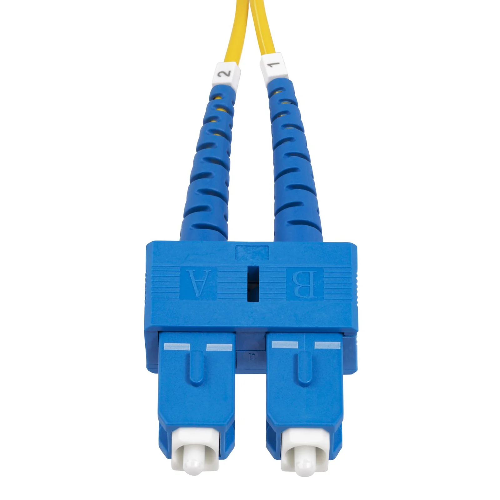StarTech.com Câble Fibre Optique de 1m Duplex Monomode SC à SC (UPC) OS2, 9/125µm, 40G/100G, Cordon Fibre Optique, Insensible à la Courbure, Faible Perte d'Insertion, Cordon Patch Fibre LSZH