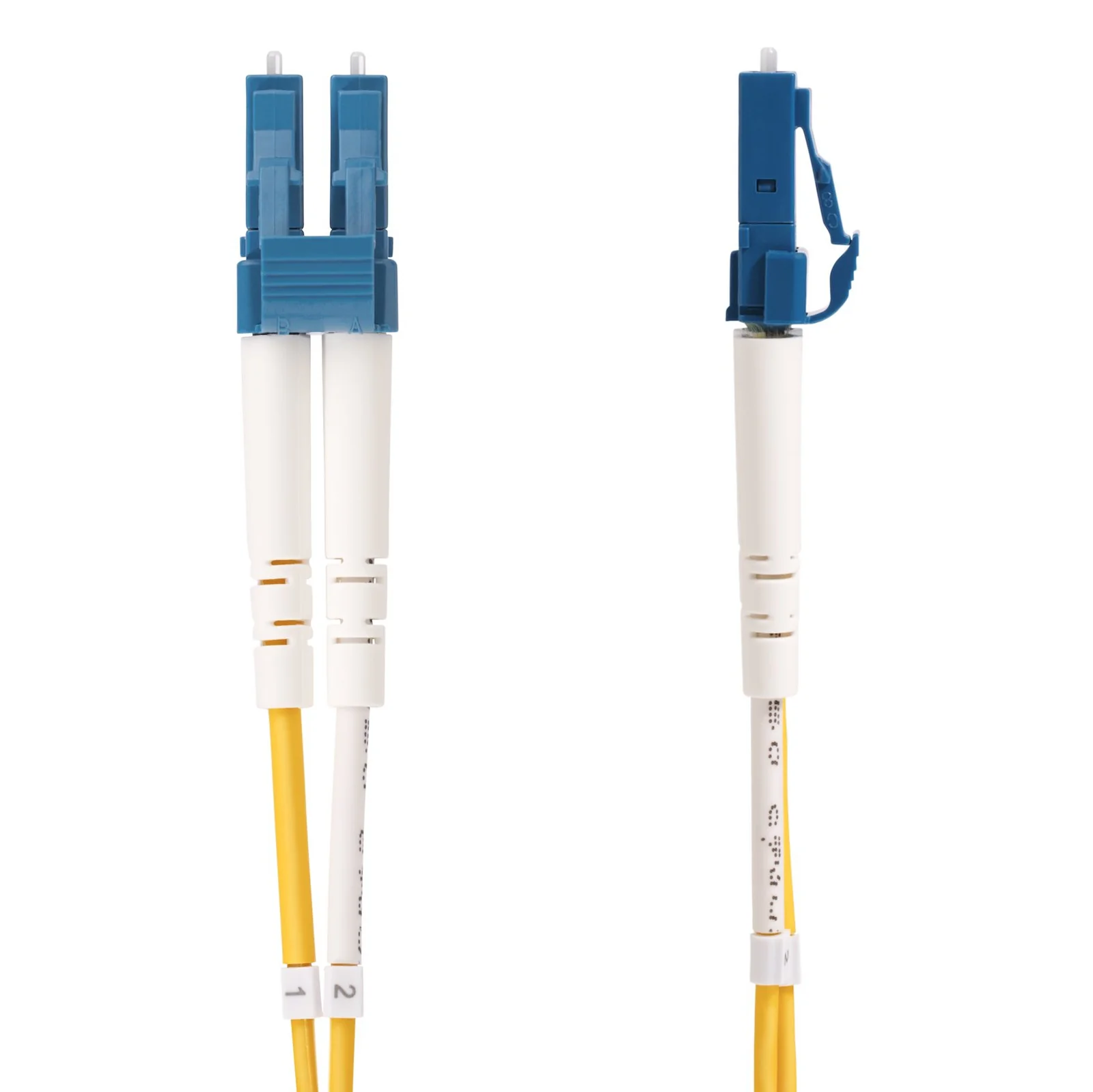 StarTech.com Câble Fibre Optique de 2m Duplex Monomode LC vers SC(UPC) OS2, 9/125µm, 100G, Cordon Fibre Optique, Insensible à la Courbure, Faible Perte d'Insertion, Cordon Patch Fibre LSZH