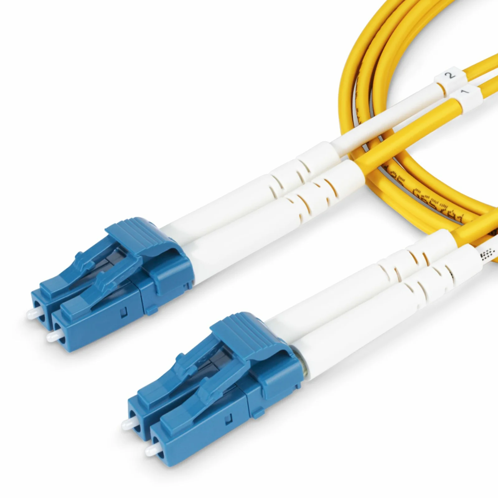 StarTech.com Câble Fibre Optique de 5m Duplex Monomode LC à LC (UPC) OS2, 9/125µm, 100G, Cordon Fibre Optique, Insensible à la Courbure, Faible Perte d'Insertion, Cordon Patch Fibre LSZH