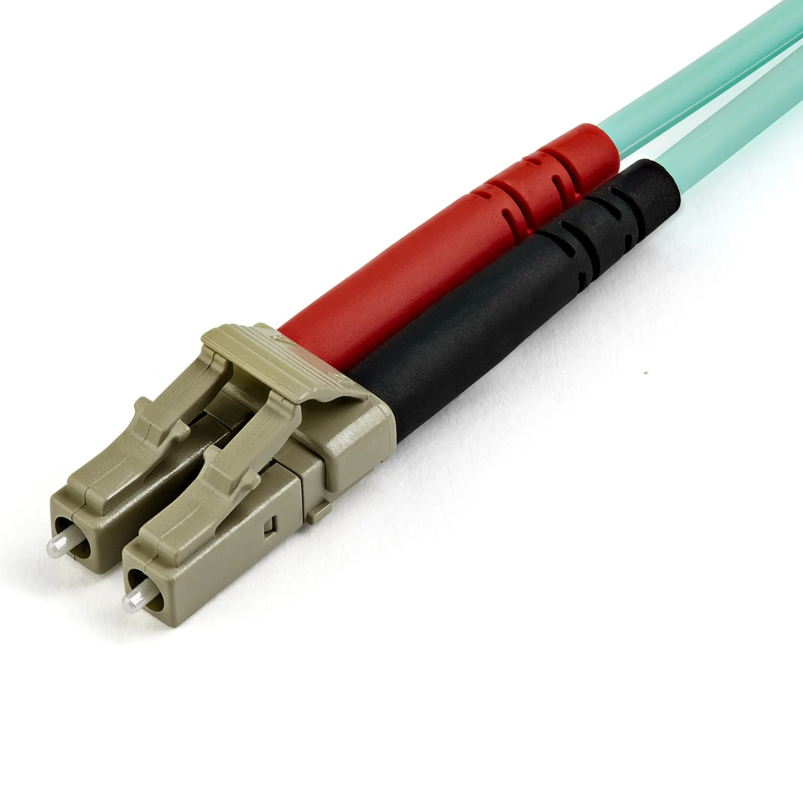 StarTech.com Câble Fibre Optique Multimode de 15m LC/UPC à LC/UPC OM4, Fibre Zipcord 50/125µm LOMMF/VCSEL, Réseaux 100G, Faible Perte d'Insertion, Cordon de Raccordement Fibre LSZH