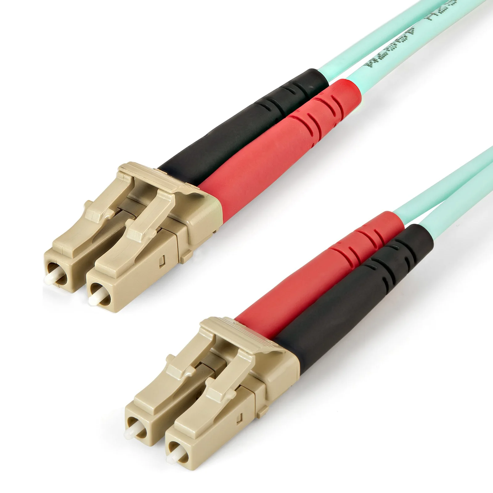 Câble Fibre Optique Multimode de 1m LC/UPC à LC/UPC OM4, Fibre Zipcord 50/125µm LOMMF/VCSEL, Réseaux 100G, Faible Perte d'Insertion, Cordon de Raccordement Fibre LSZH
