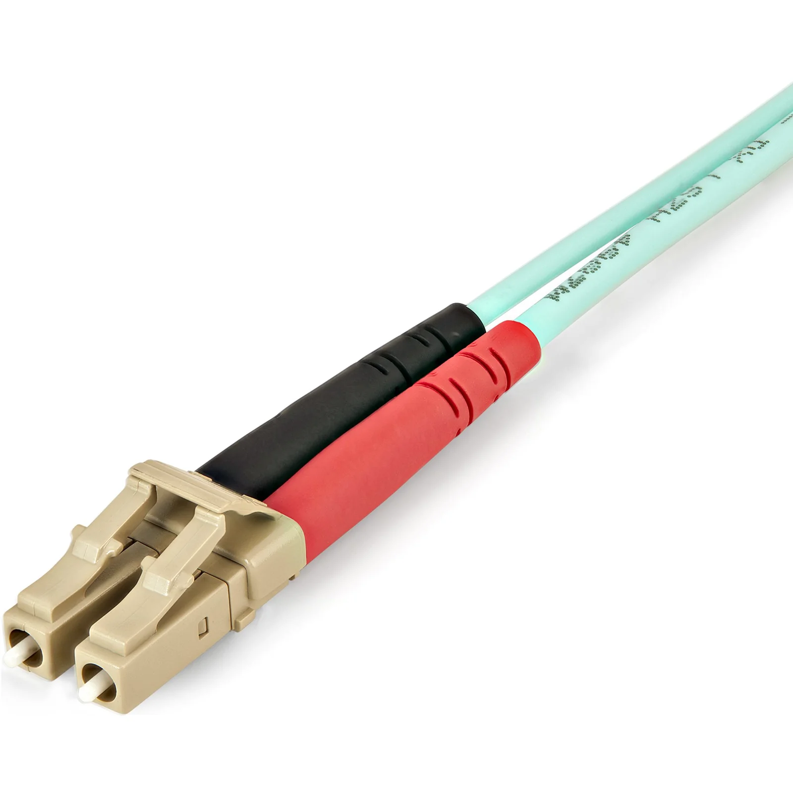 StarTech.com Câble Fibre Optique Multimode de 1m LC/UPC à LC/UPC OM4, Fibre Zipcord 50/125µm LOMMF/VCSEL, Réseaux 100G, Faible Perte d'Insertion, Cordon de Raccordement Fibre LSZH