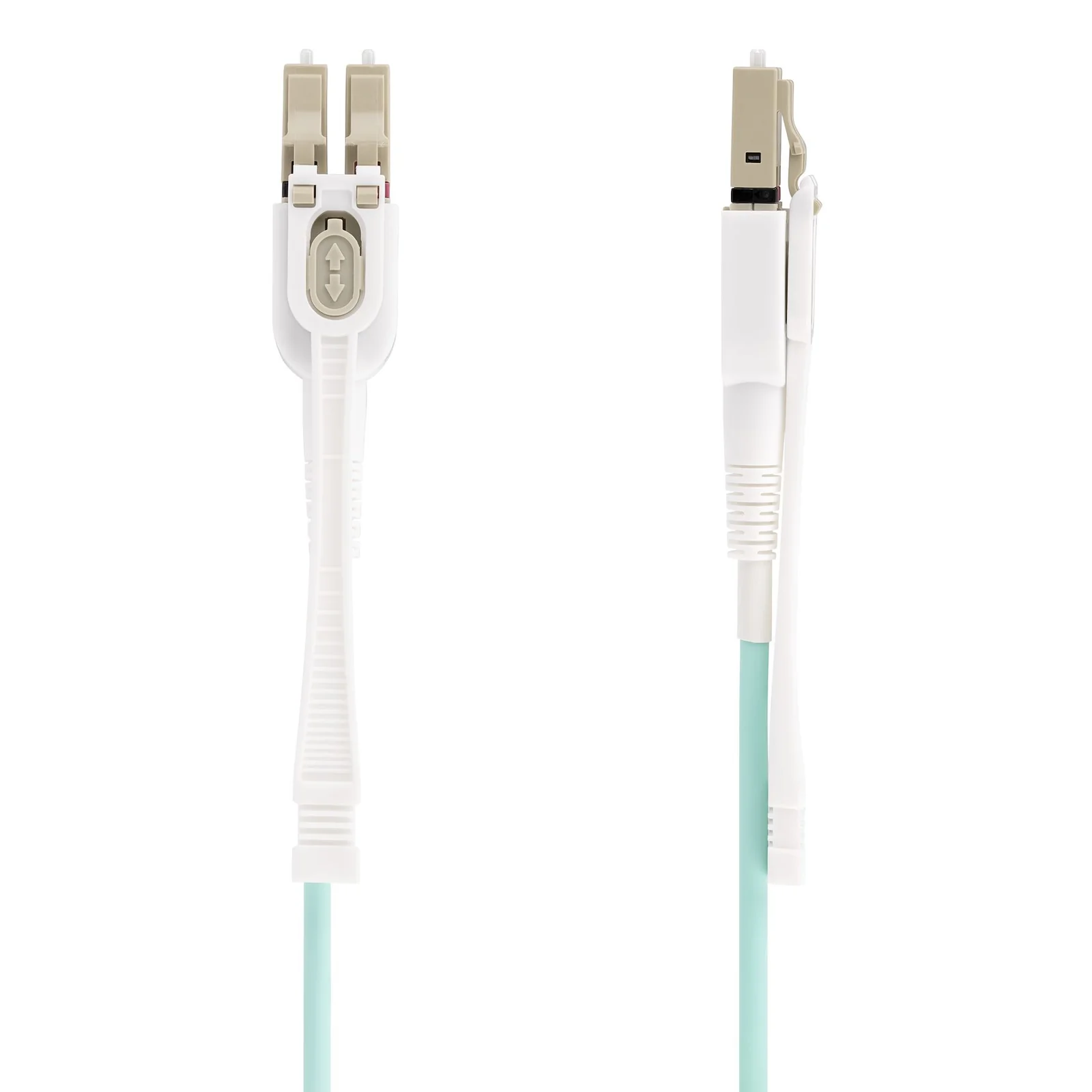 StarTech.com Câble Fibre Optique Multimode LC à LC (UPC) OM4 de 10m avec Languettes Push-Pull, 50/125µm, Réseaux 100G, Insensible à la Courbure, Faible Perte d'Insertion, Cordon de Raccordement Fibre LSZH