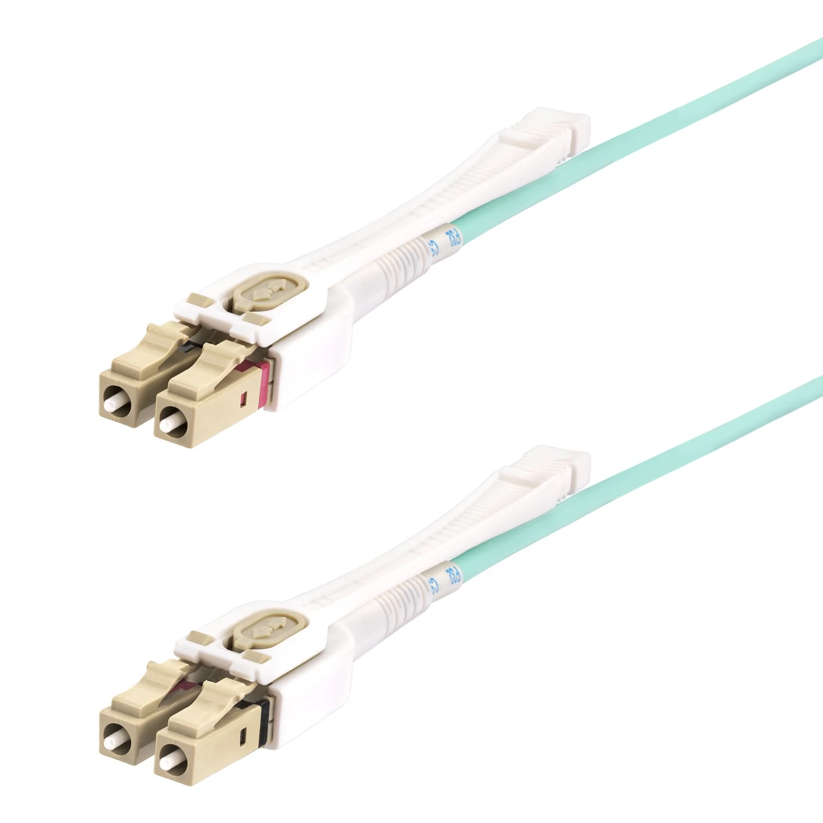 Câble Fibre Optique Multimode LC à LC (UPC) OM4 de 5m avec Languettes Push-Pull, 50/125µm, Réseaux 100G, Insensible à la Courbure, Faible Perte d'Insertion, Cordon de Raccordement Fibre LSZH