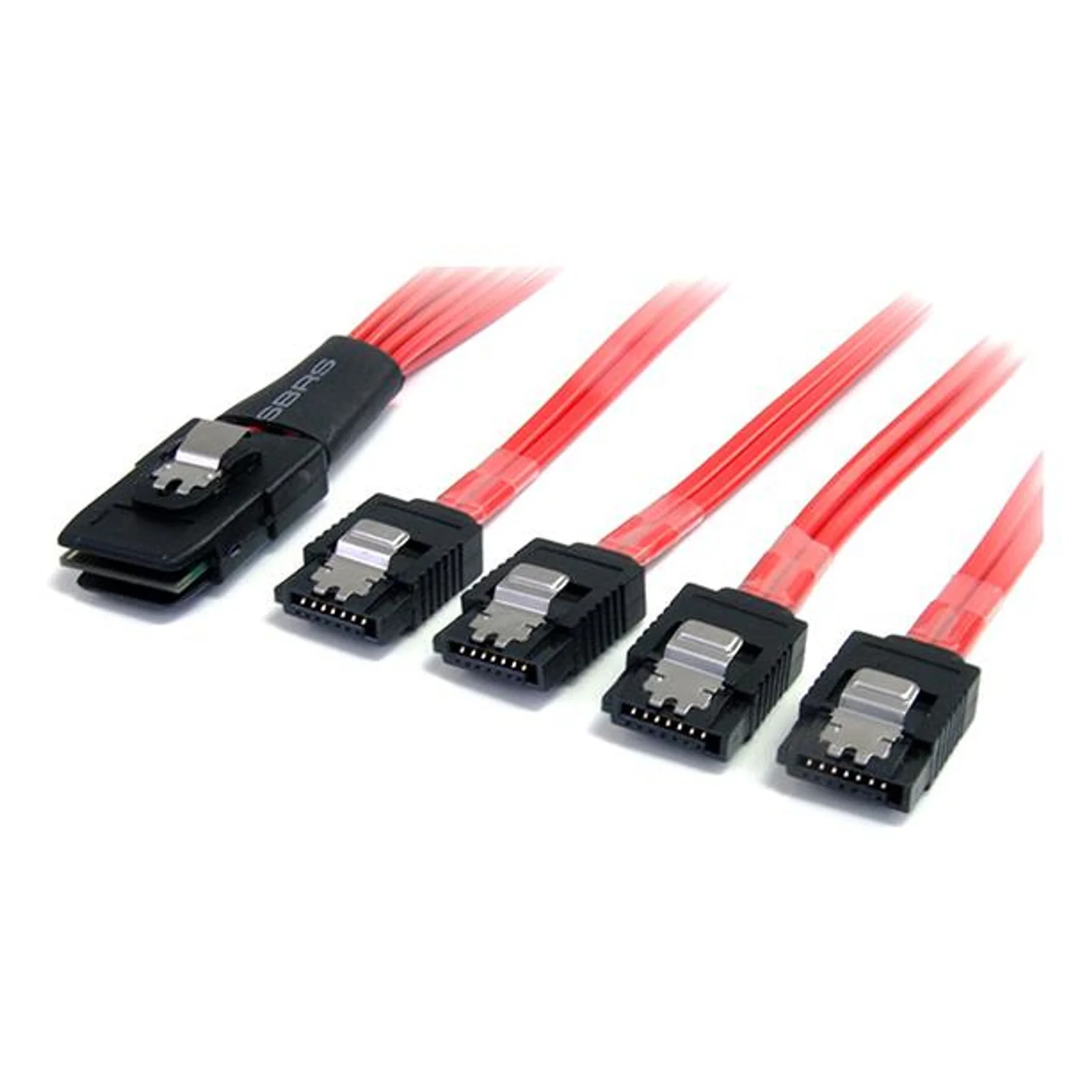 Câble Mini SAS SFF-8087 vers 4 SATA avec verrouillage - 50 cm