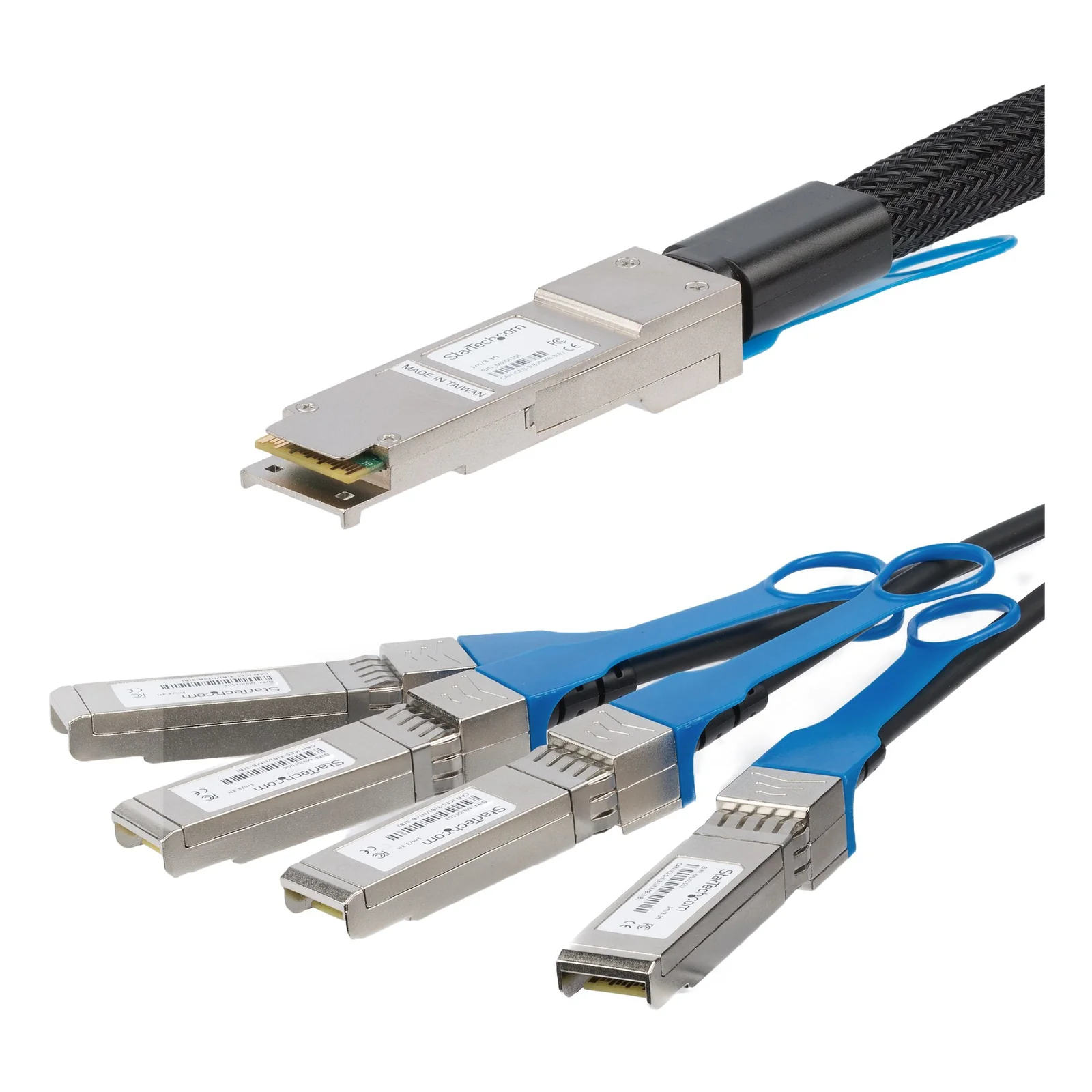 Câble répartiteur DAC QSFP+ vers 4x SFP+ Twinax passif 3 m