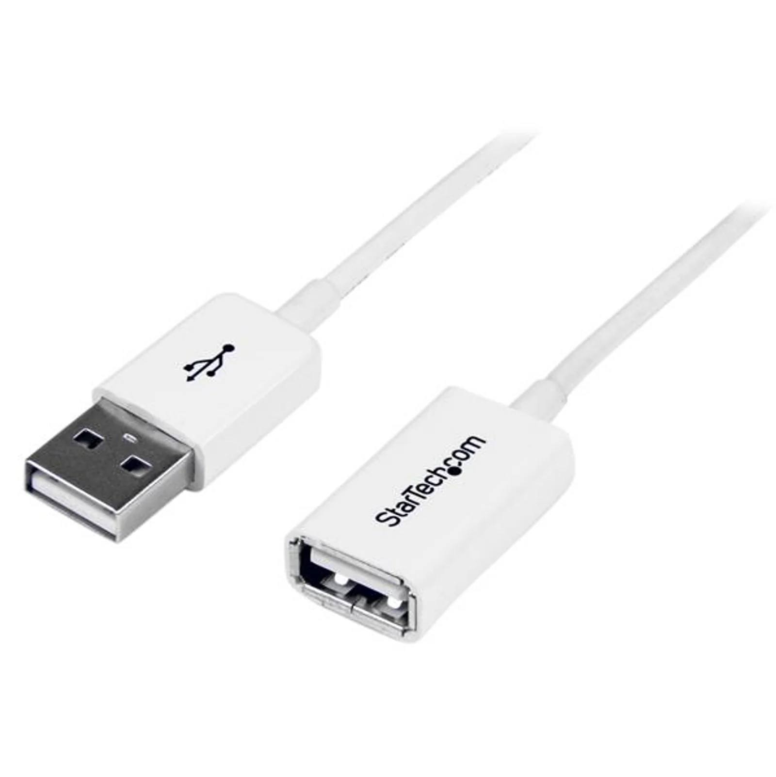 Câble Rallonge USB 1m - Cable USB 2.0 A-A Mâle / Femelle - Blanc