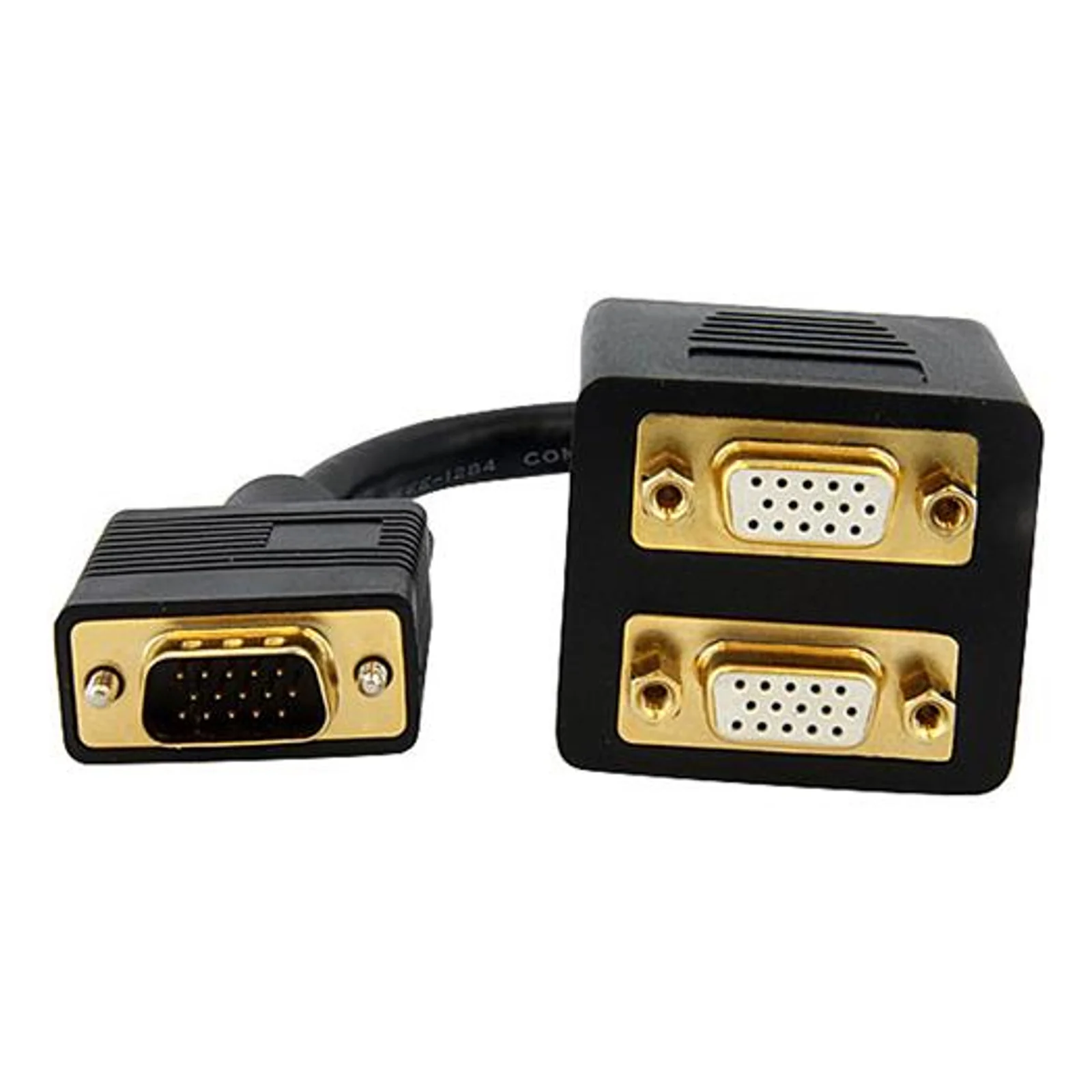 StarTech.com Câble répartiteur vidéo VGA de 30cm - 1x VGA (Mâle) vers 2x VGA (Femelle) - Noir