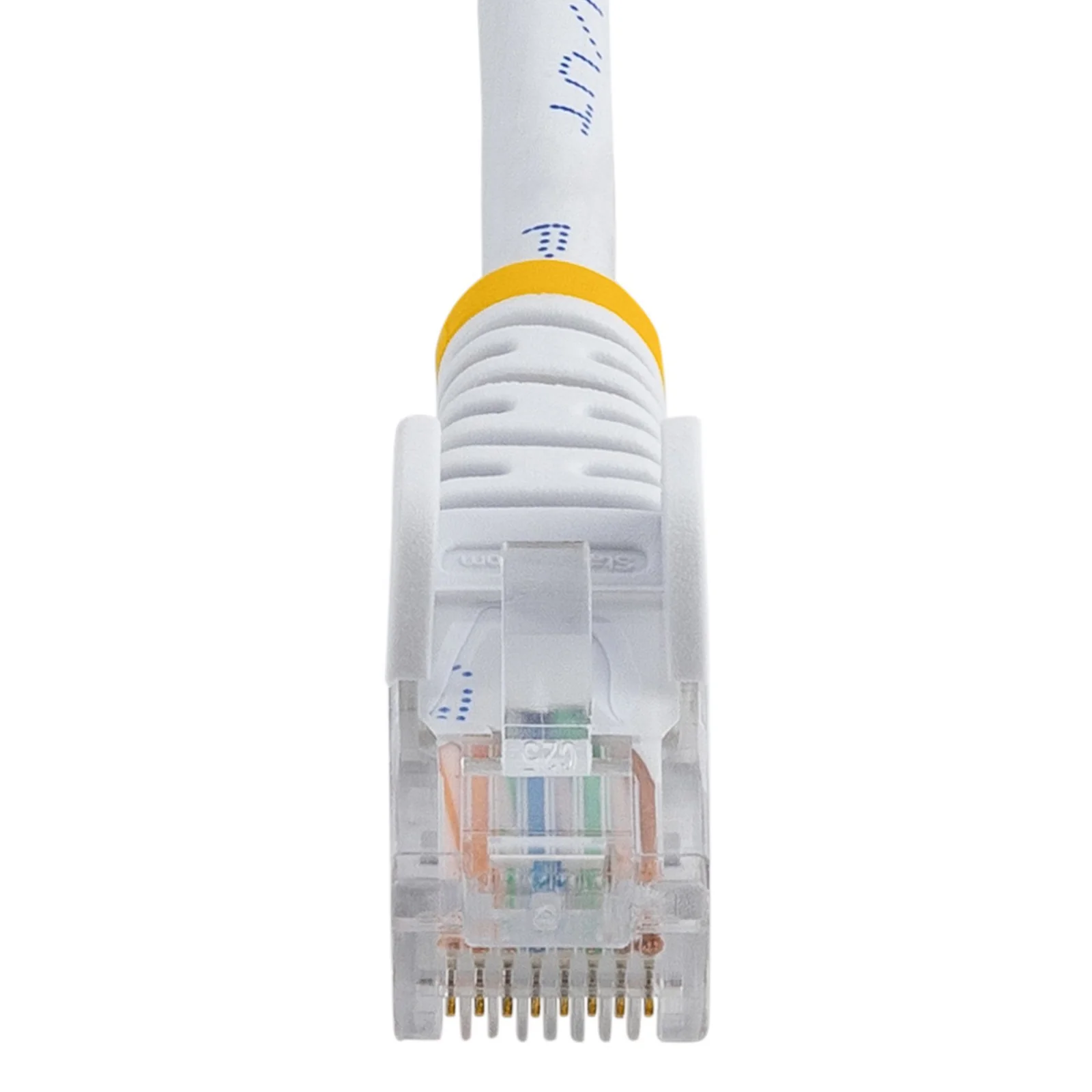 StarTech.com Câble réseau Cat5e UTP sans crochet de 2m - Cordon Ethernet RJ45 anti-accroc - M/M - Blanc
