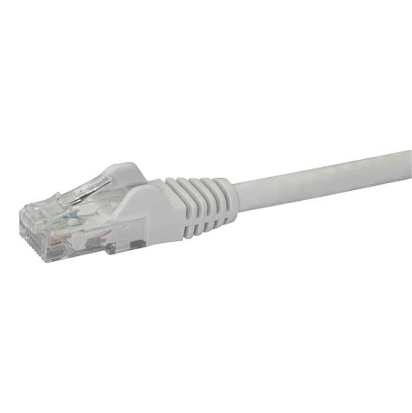 StarTech.com Câble réseau Cat6 Gigabit UTP sans crochet de 1m - Cordon Ethernet RJ45 anti-accroc - M/M - Blanc