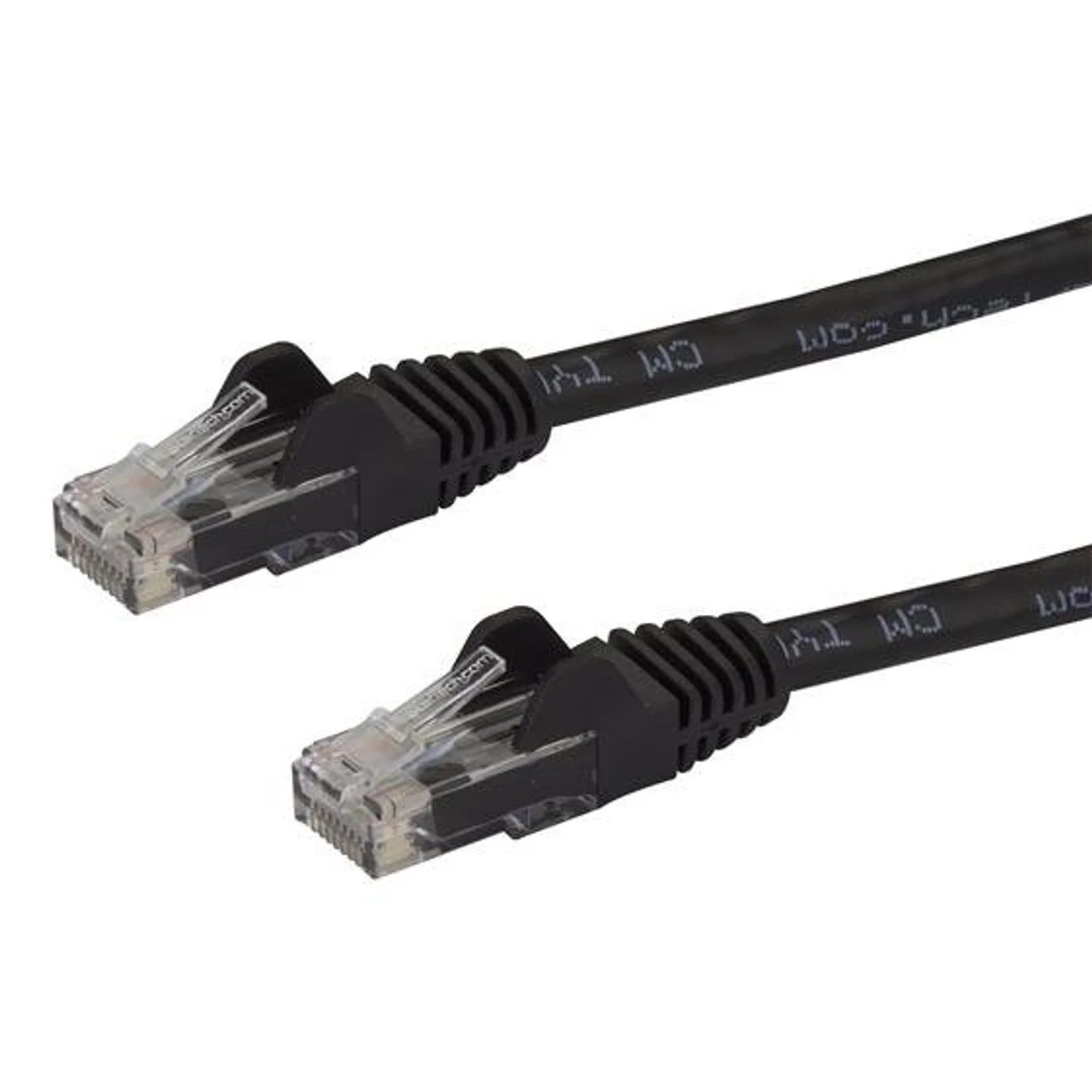 Câble réseau Cat6 Gigabit UTP sans crochet de 1m - Cordon Ethernet RJ45 anti-accroc - M/M - Noir