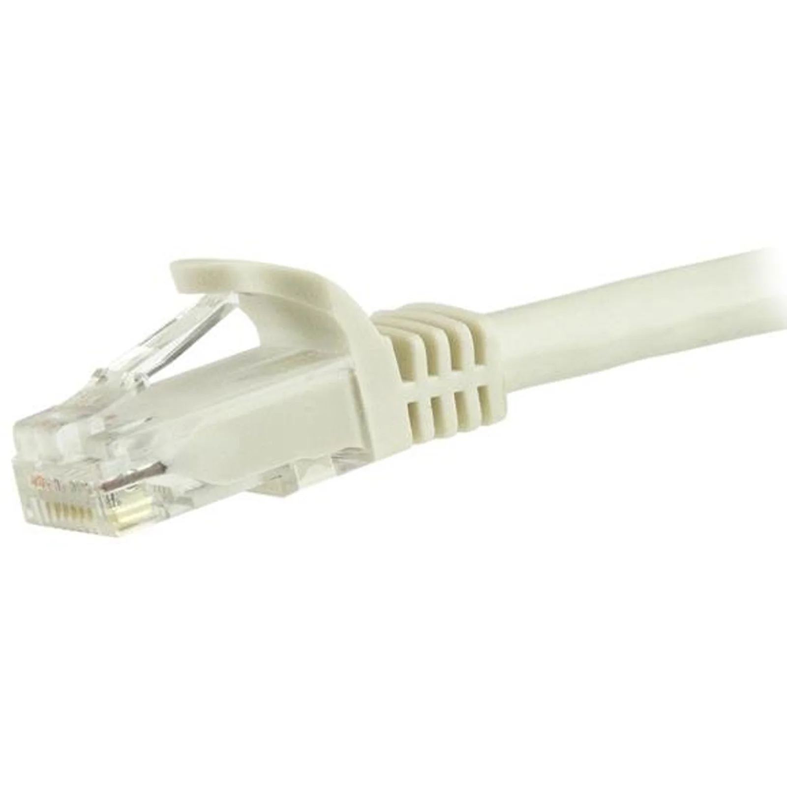 StarTech.com Câble réseau Cat6 Gigabit UTP sans crochet de 3m - Cordon Ethernet RJ45 anti-accroc - M/M - Blanc