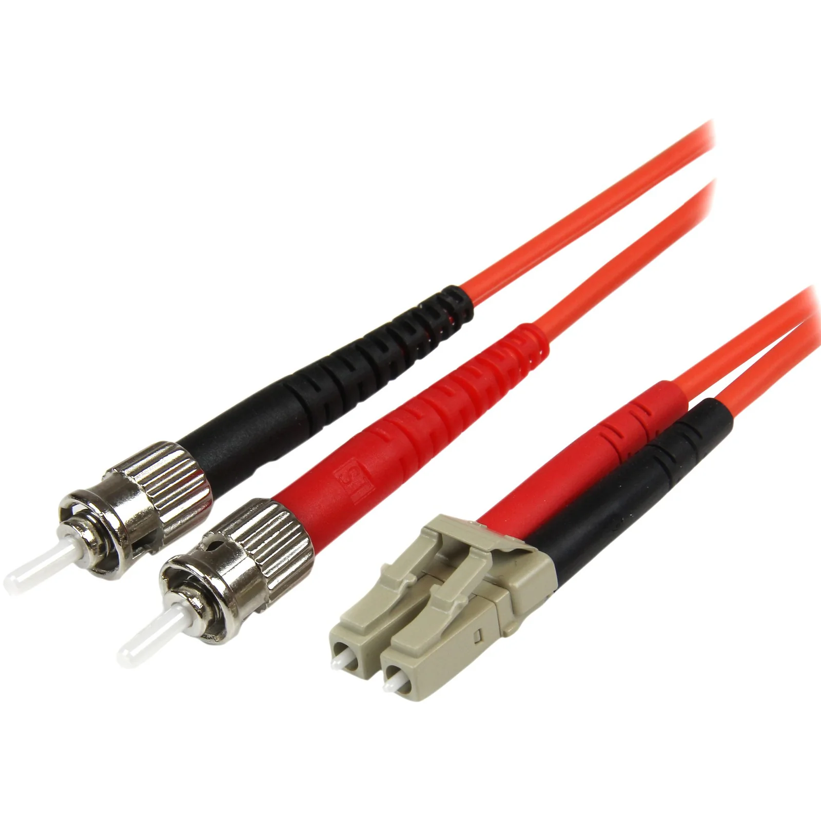 Jarretière Fibre Optique LC-ST Duplex Multimode OM2 LSZH 1 m