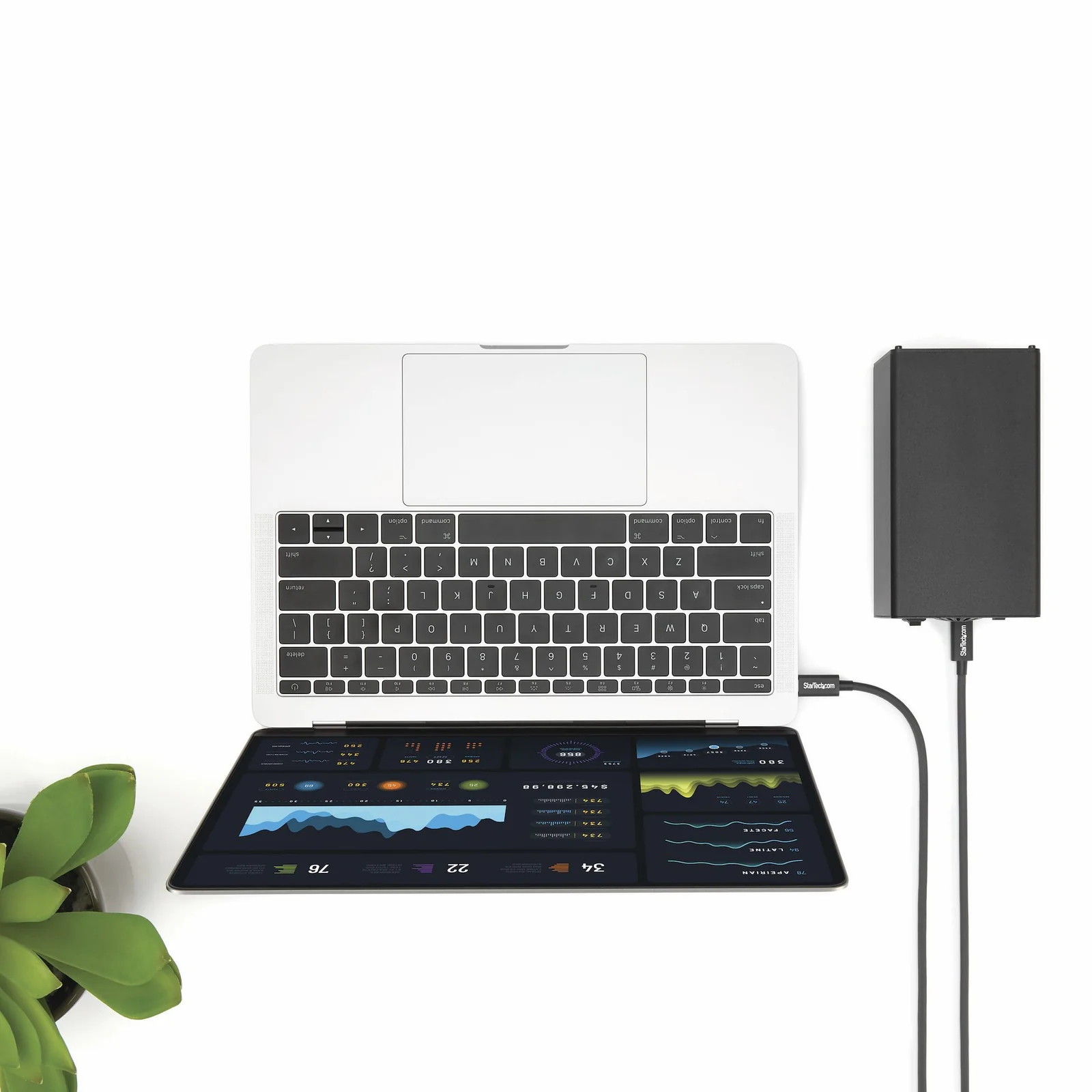 StarTech.com Câble Thunderbolt 3 (20 Gb/s) USB-C de 2 m - Compatible Thunderbolt, USB et DisplayPort - M/M