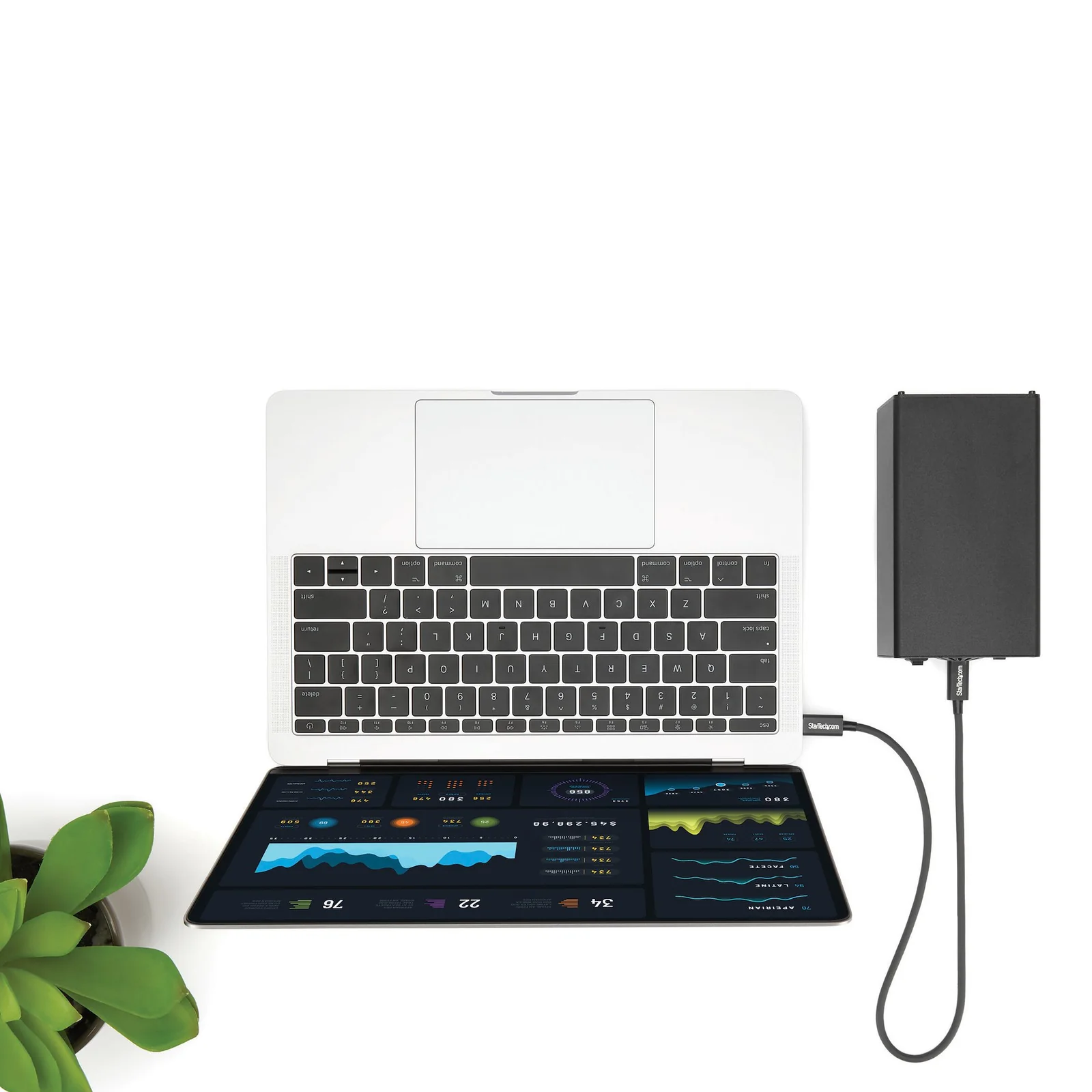 StarTech.com Câble Thunderbolt 3 (40 Gb/s) USB-C de 50 cm - Compatible Thunderbolt, USB et DisplayPort - M/M