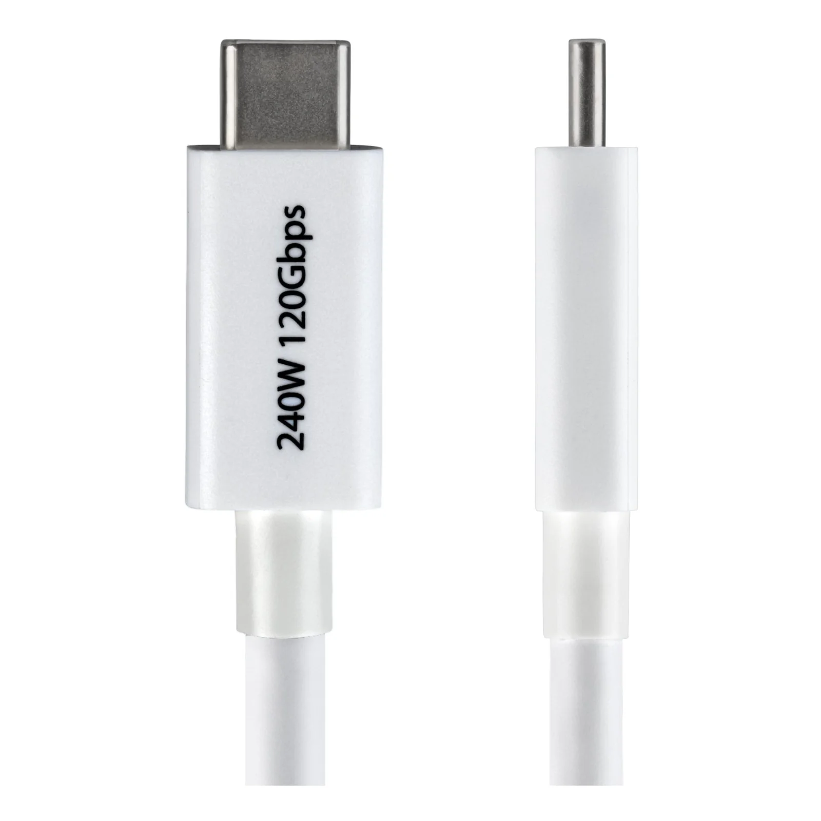 StarTech.com Câble Thunderbolt 5 de 50cm, 80 Gbps/Jusqu'à 120 Gbps, PD 240W, 8K 60Hz, Câble Thunderbolt Certifié, Compatible avec Thunderbolt 4/USB4/USB-C - Blanc
