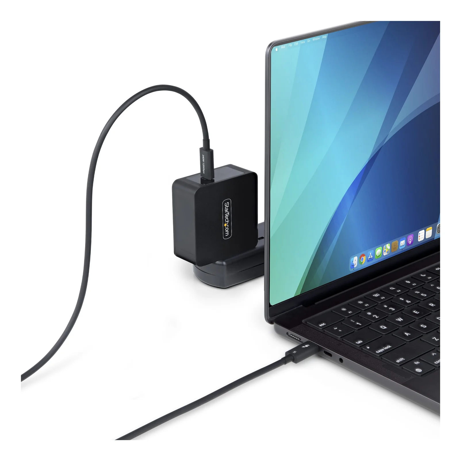 StarTech.com Câble Thunderbolt 5 de 50cm, 80 Gbps/Jusqu'à 120 Gbps, PD 240W, 8K 60Hz, Câble Thunderbolt Certifié, Compatible avec Thunderbolt 4/USB4/USB-C - Blanc