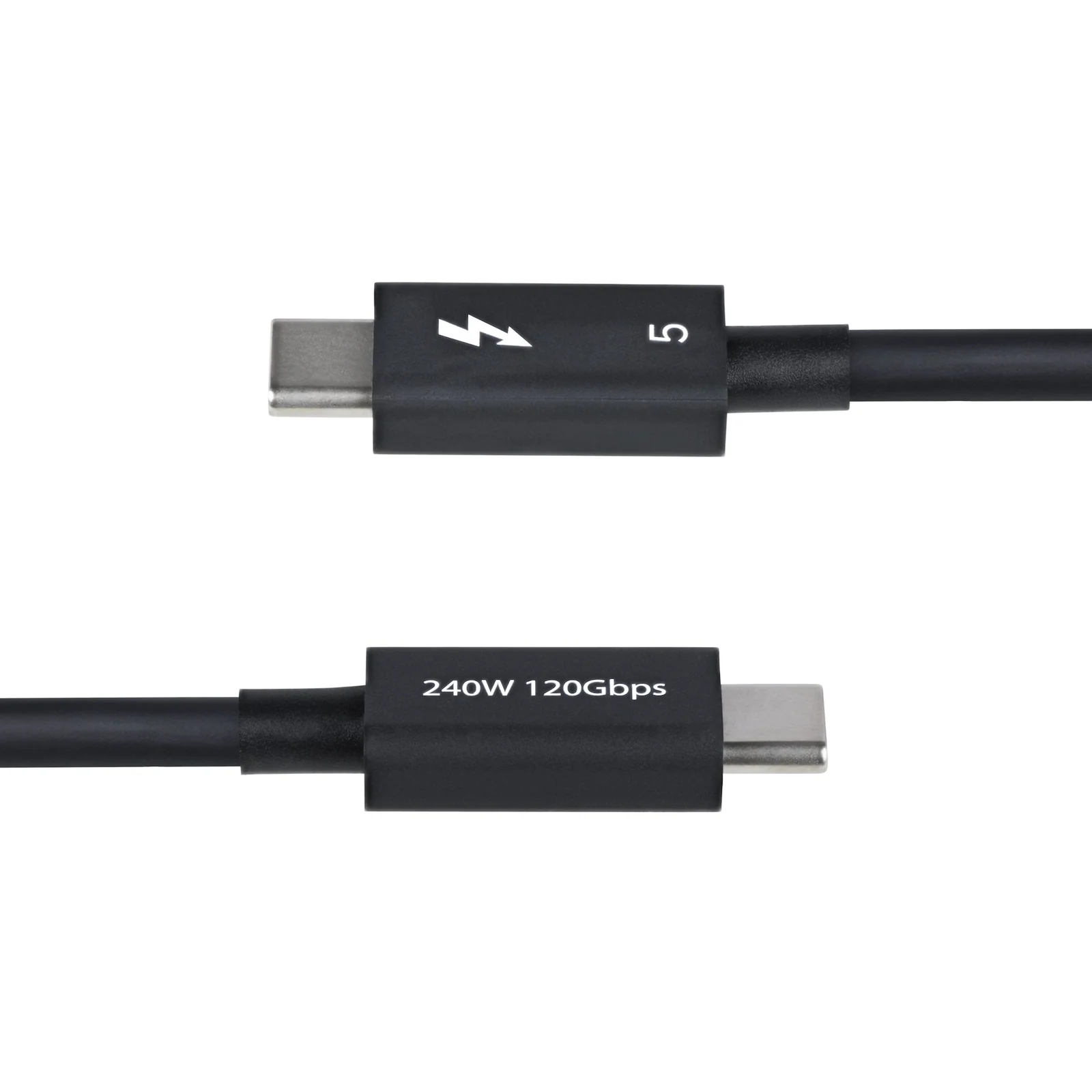 StarTech.com Câble Thunderbolt 5 de 50cm, 80Gbps/Jusqu'à 120Gbps, 240W PD, 8K 60Hz, Câble Thunderbolt Certifié, Compatible avec Thunderbolt 4/USB4/USB-C
