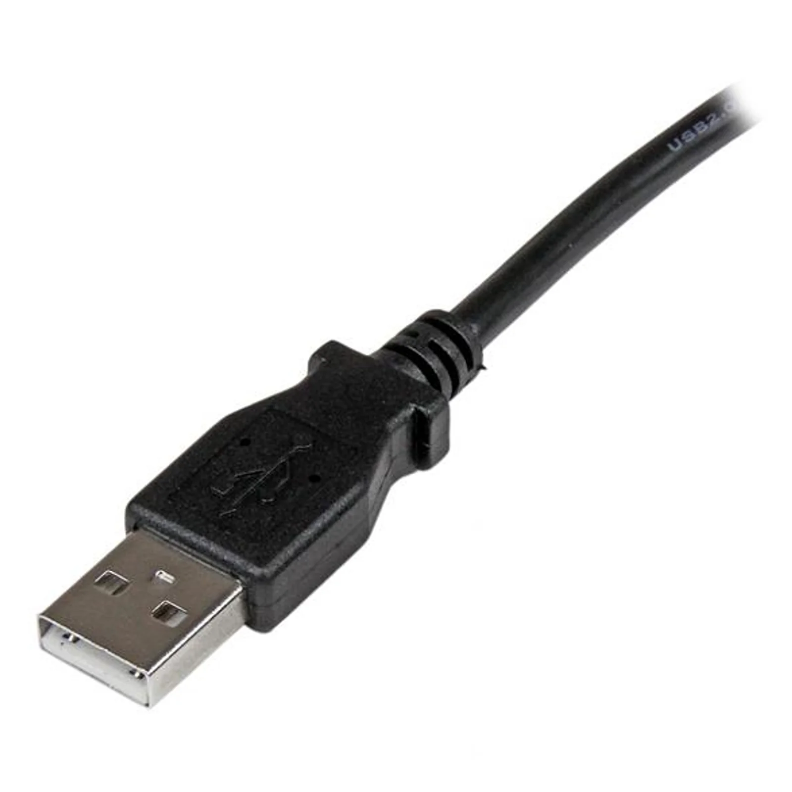 StarTech.com Câble USB 2.0 A vers USB B Coudé à Gauche Mâle / Mâle pour imprimante - 2 m - Noir
